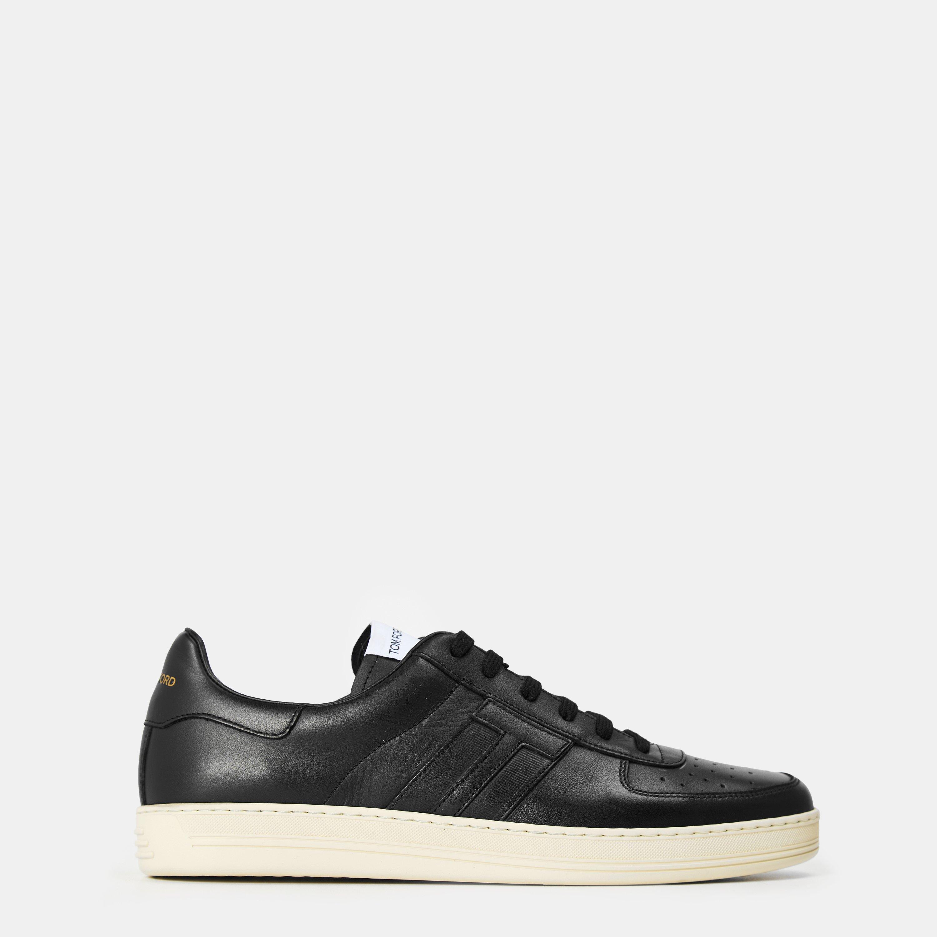 Black/Cream - Tom Ford - Men's Low Trainers - 1