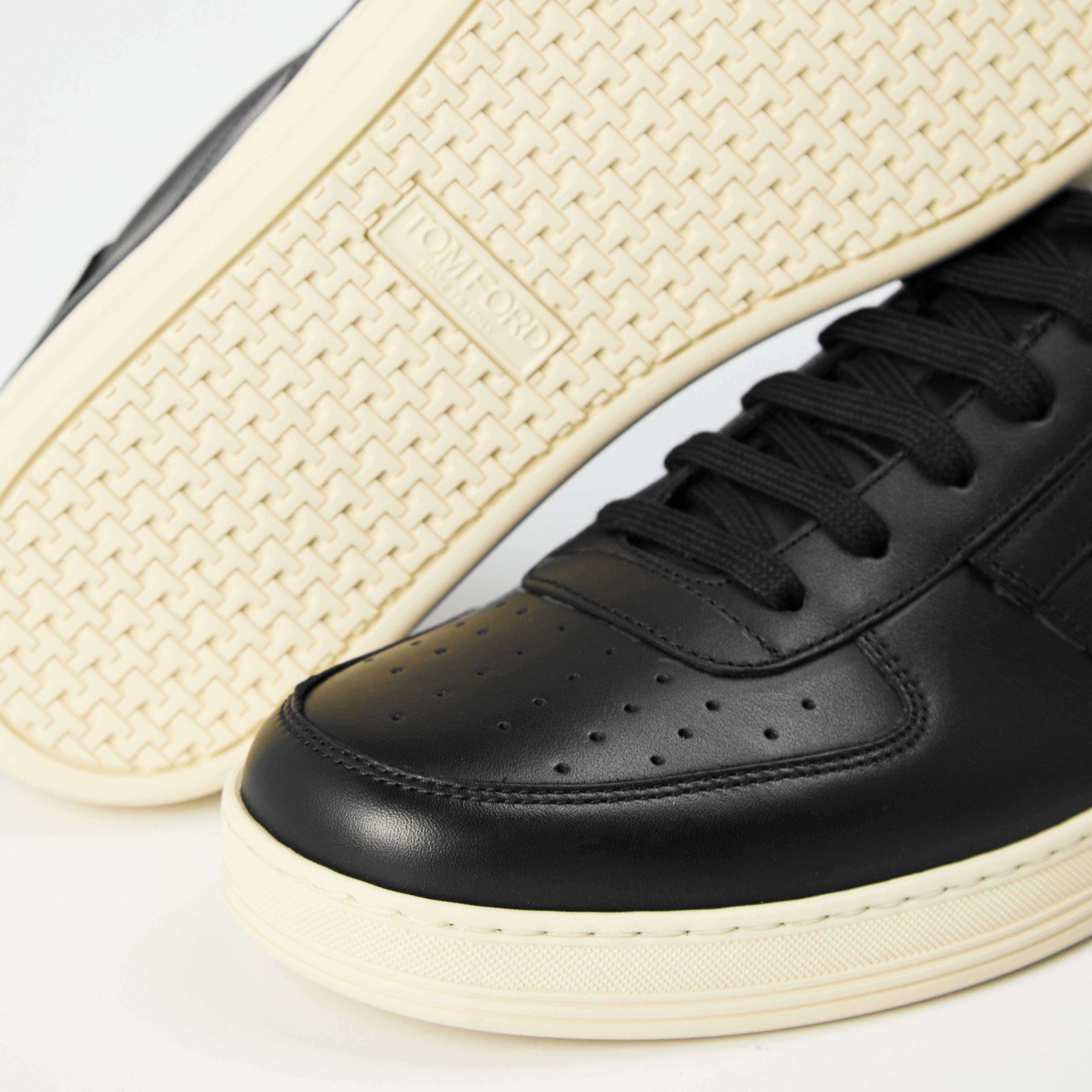 Black/Cream - Tom Ford - Men's Low Trainers - 4