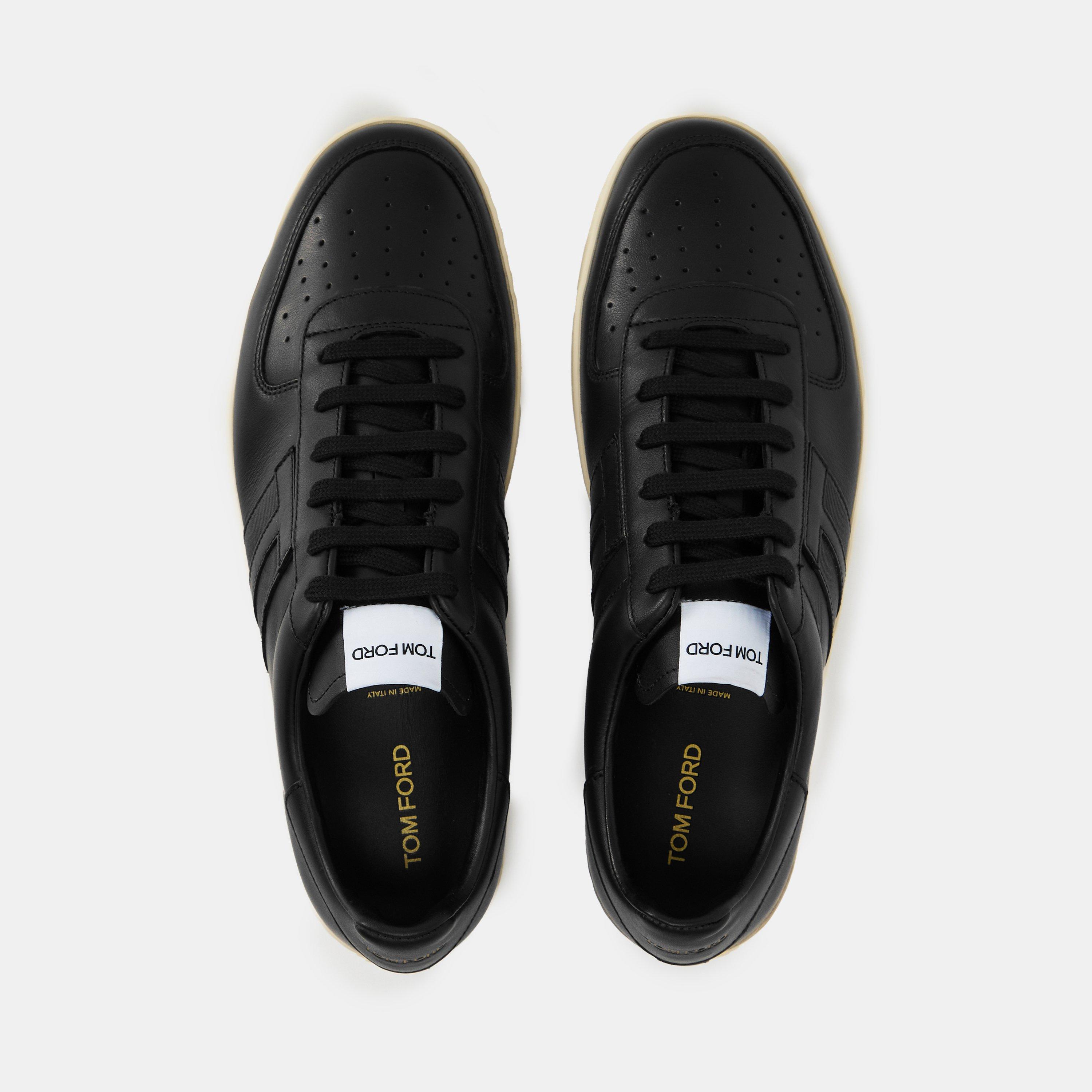 Black/Cream - Tom Ford - Men's Low Trainers - 5