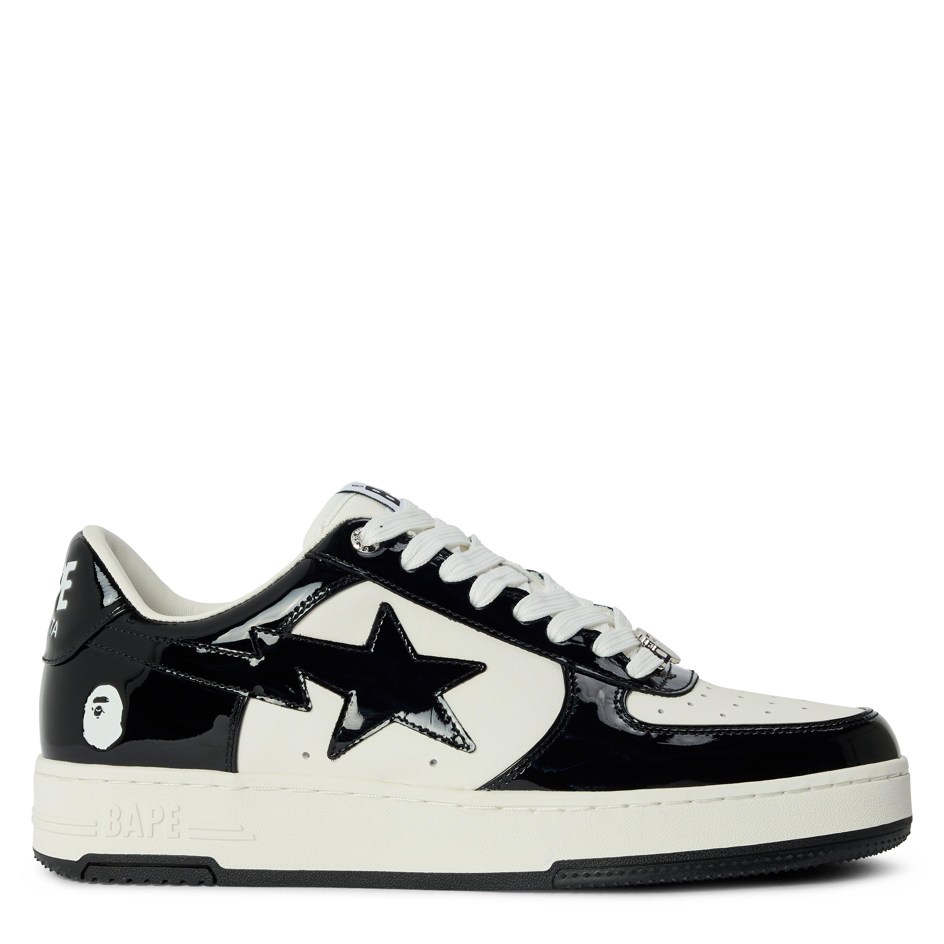 A Bathing Ape Men's Low-Top Trainers - Black/White - Size 9 (43)