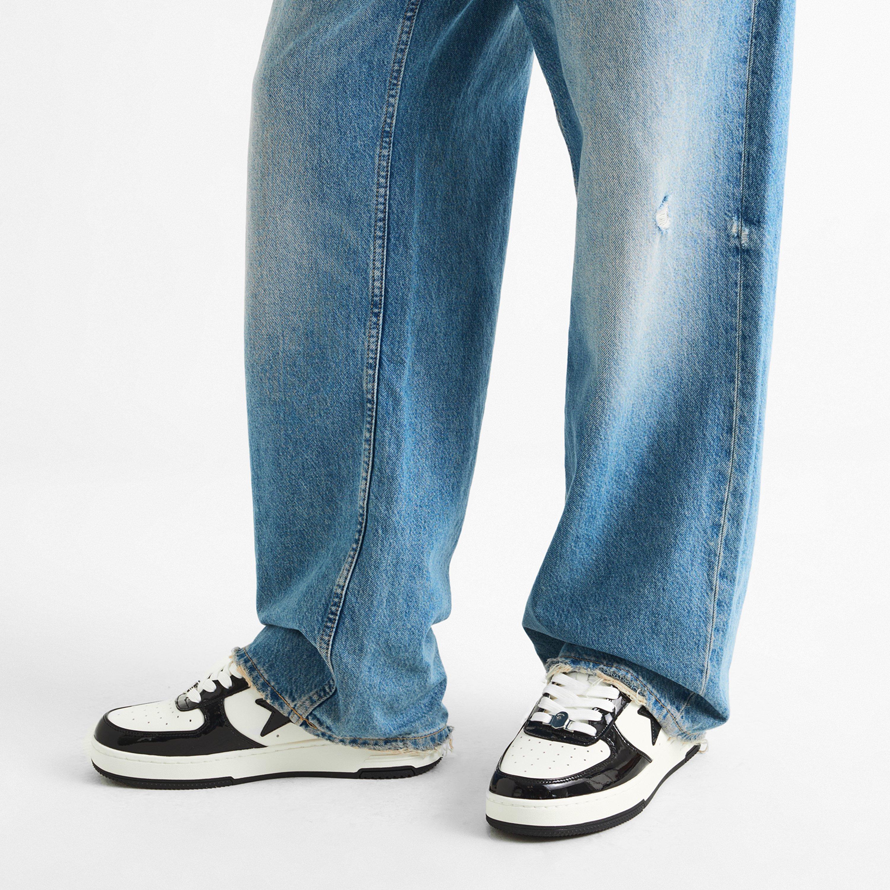 Black/White - A Bathing Ape - Men's Low-Top Trainers - 3