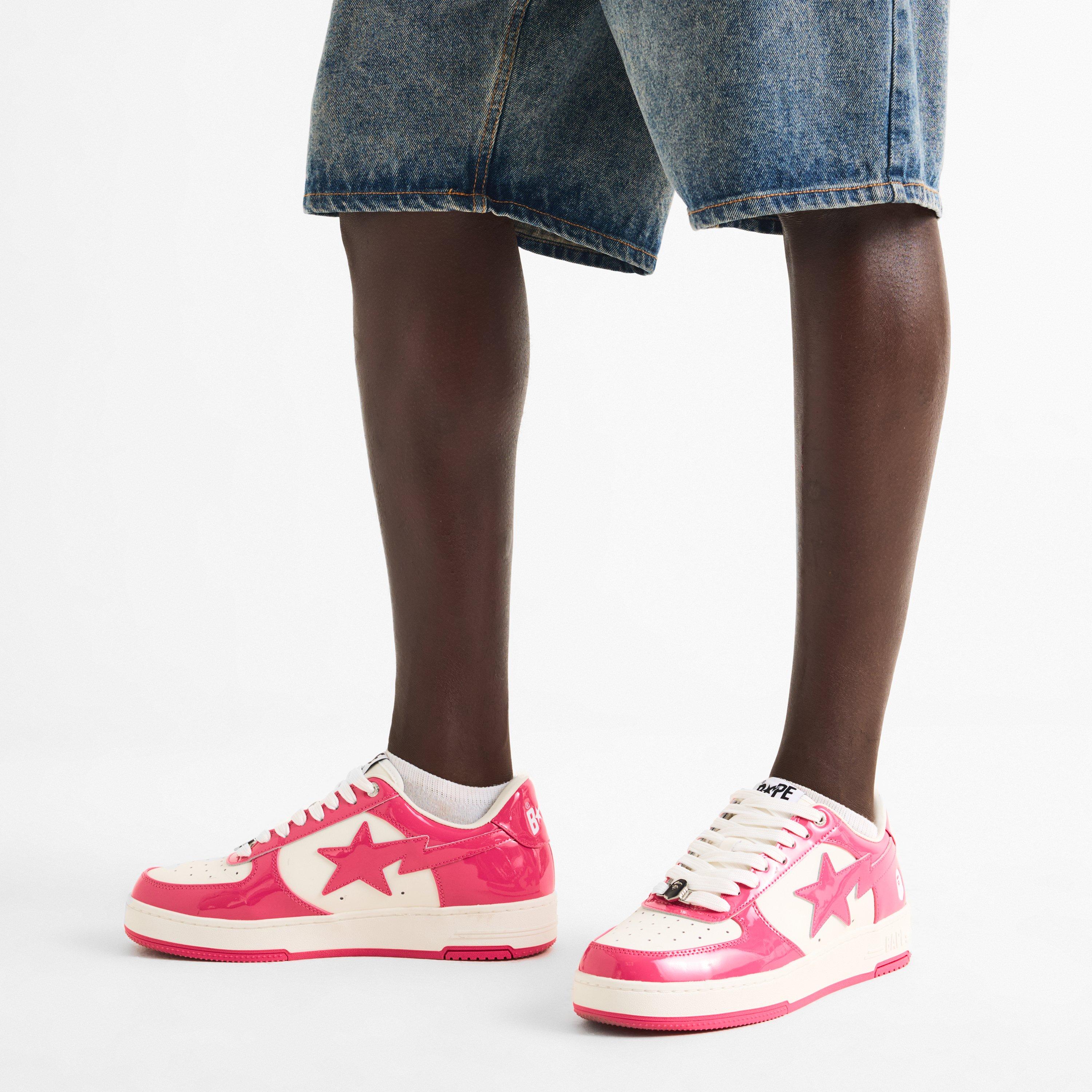 Pink/White - A Bathing Ape - Men's Low-Top Trainers - 3