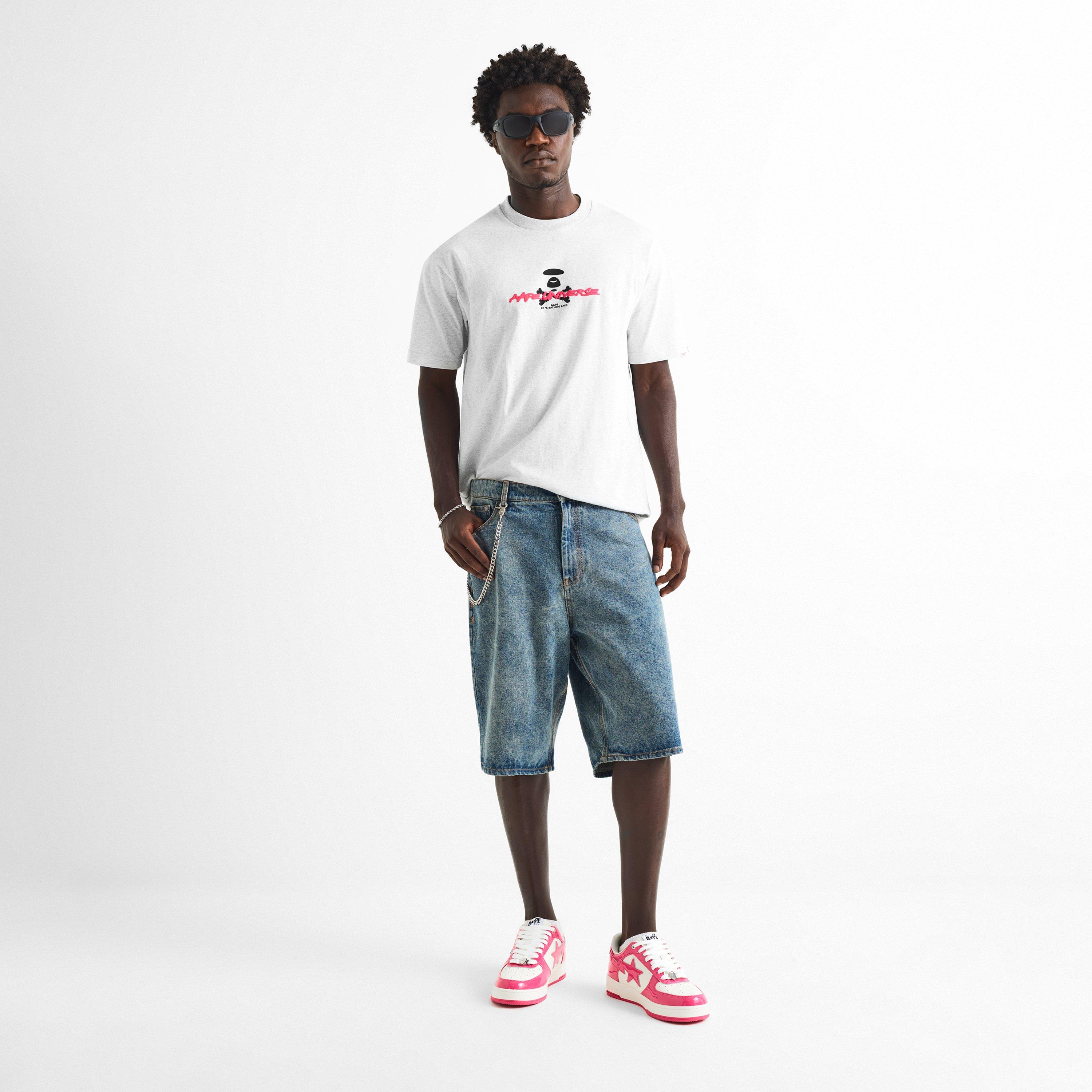 Pink/White - A Bathing Ape - Men's Low-Top Trainers - 4