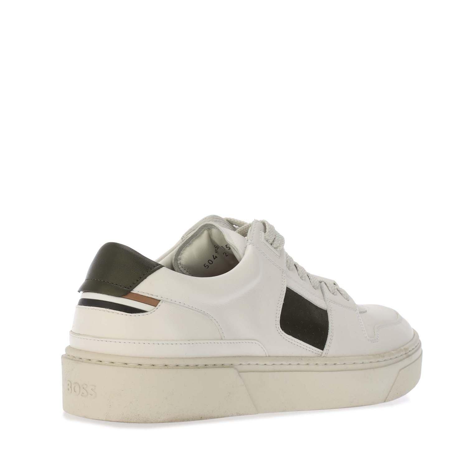 Open White - Boss - Men's Gary Tenn Ltvp Low-Top Trainers - 3