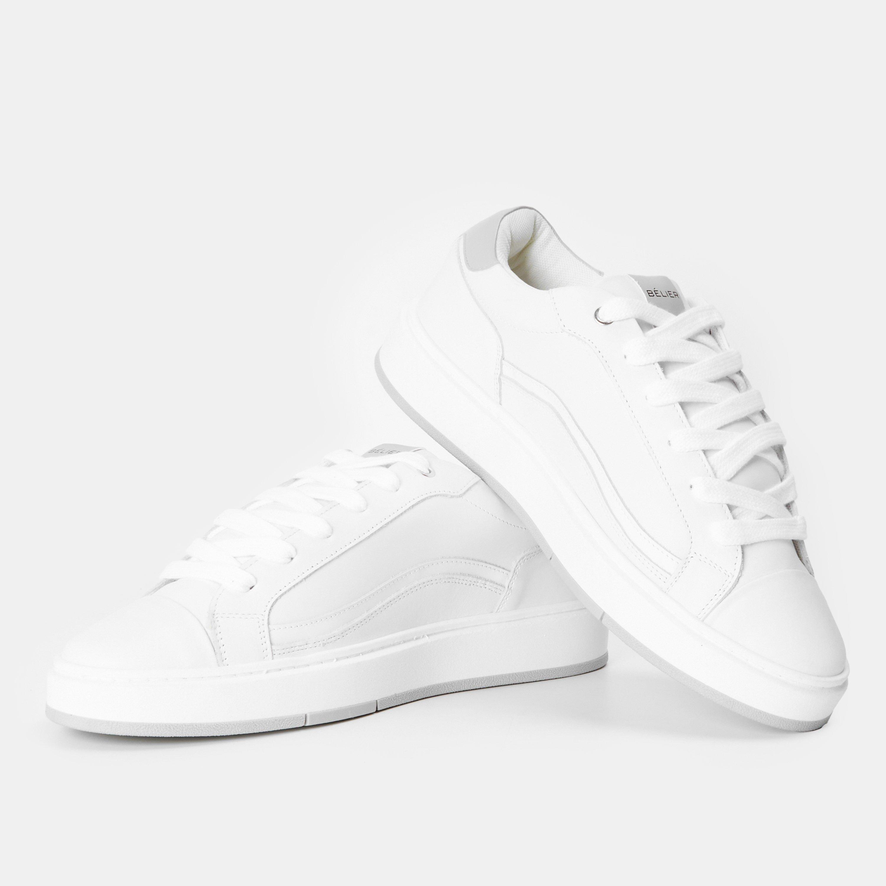 White/Grey - BELIER - Men's Low-Top Trainers - 3