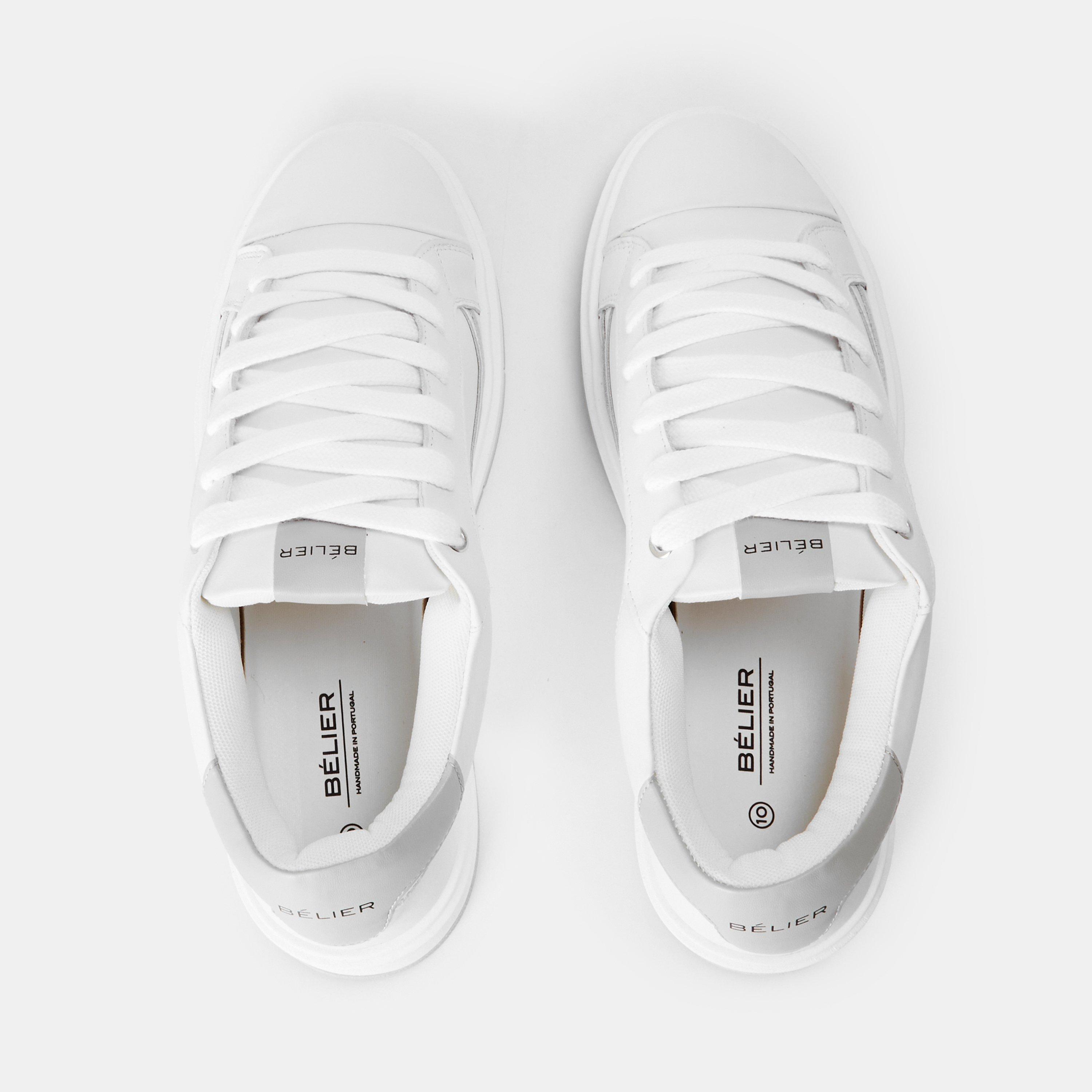 White/Grey - BELIER - Men's Low-Top Trainers - 4