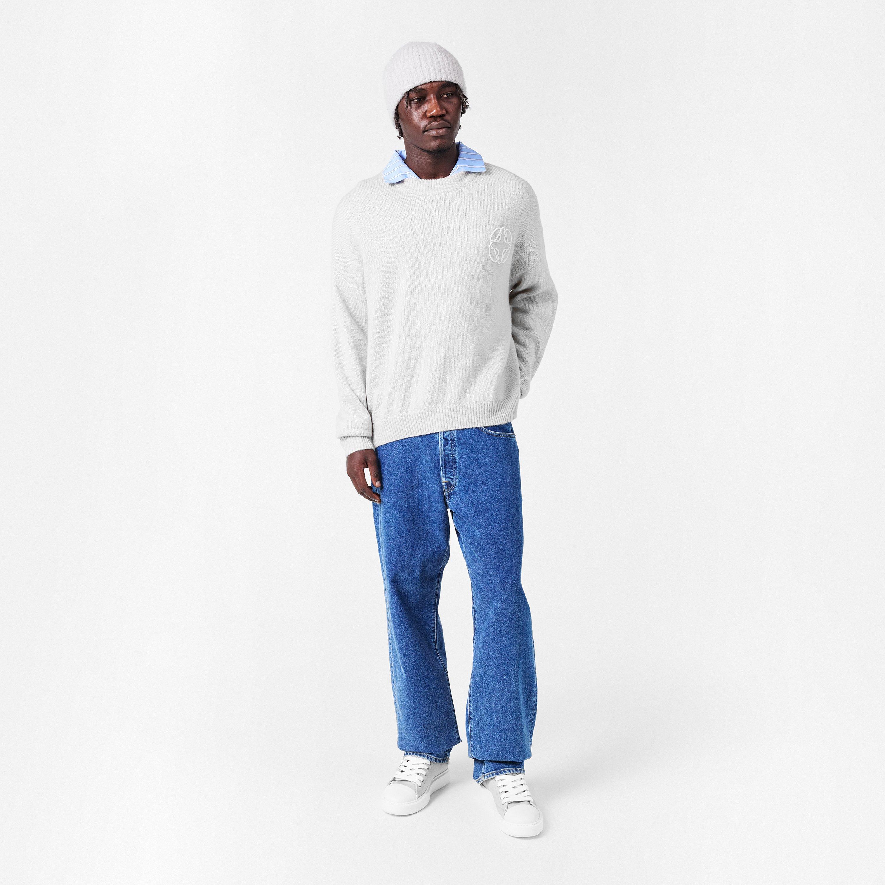 Grey/White - BELIER - Men's Low-Top Trainers - 6