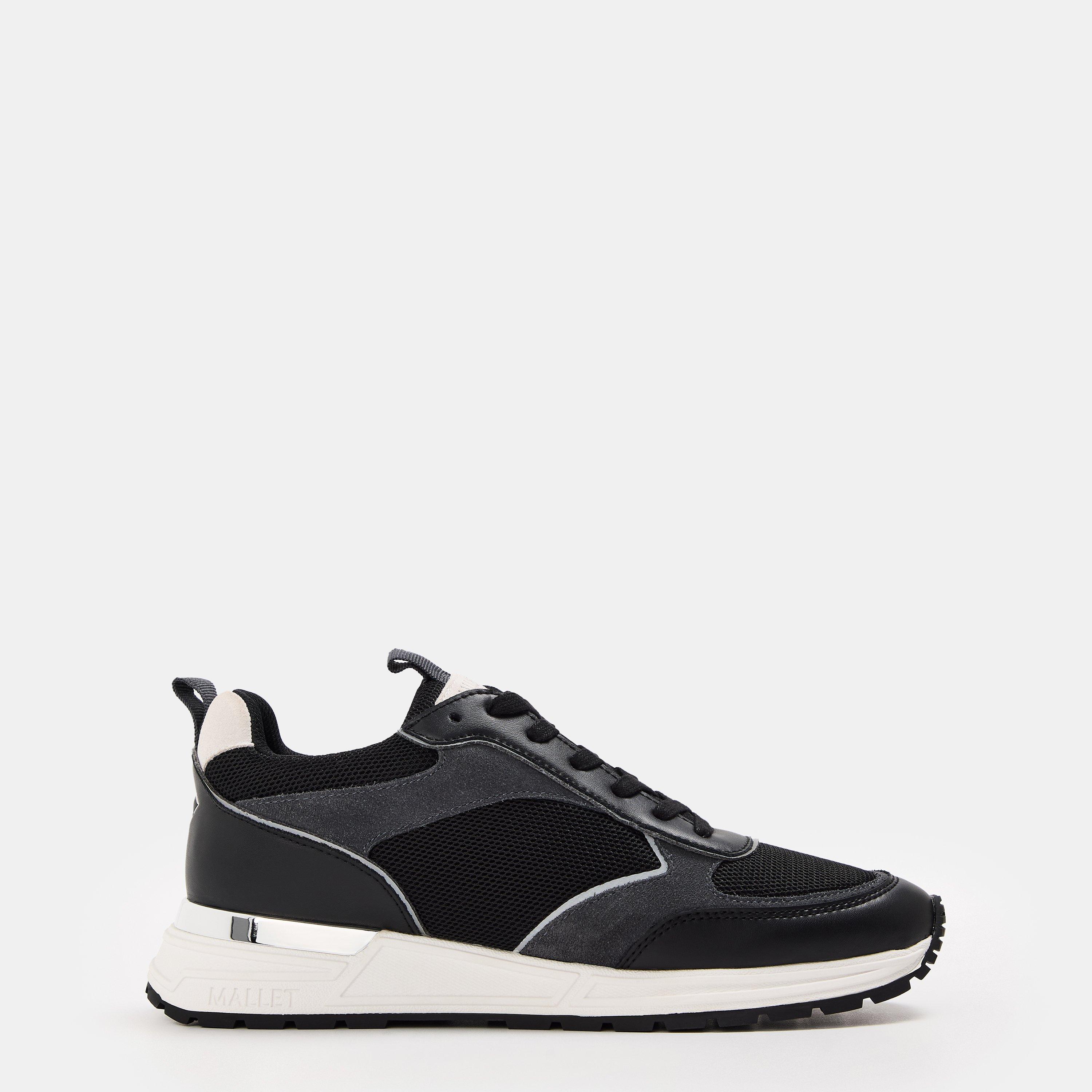 Black Grey - Mallet - Men's Bethnal Low-Top Trainers - 1