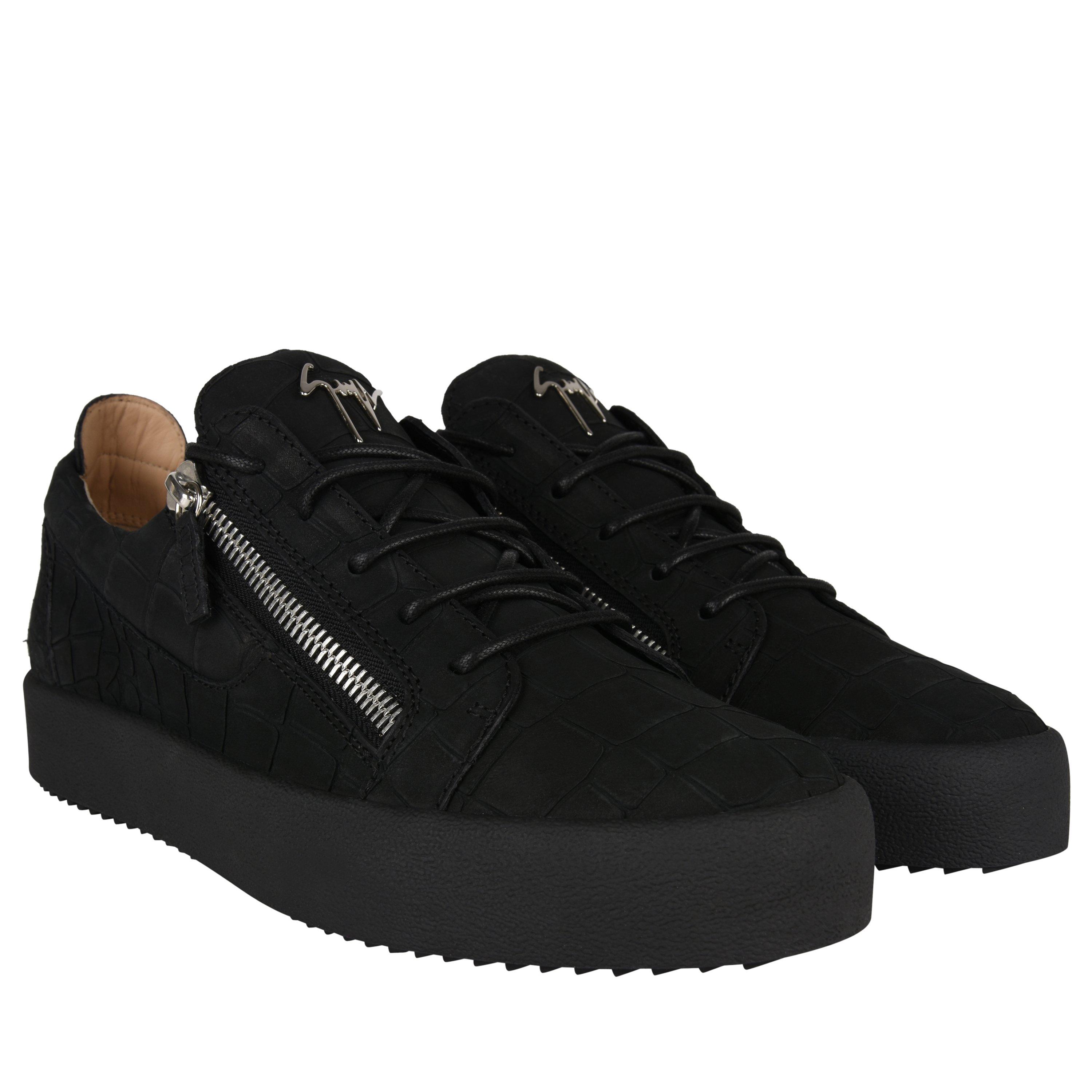 Nero Clarabella - Giuseppe Zanotti - Matte Crocodile Effect May Trainers - 4