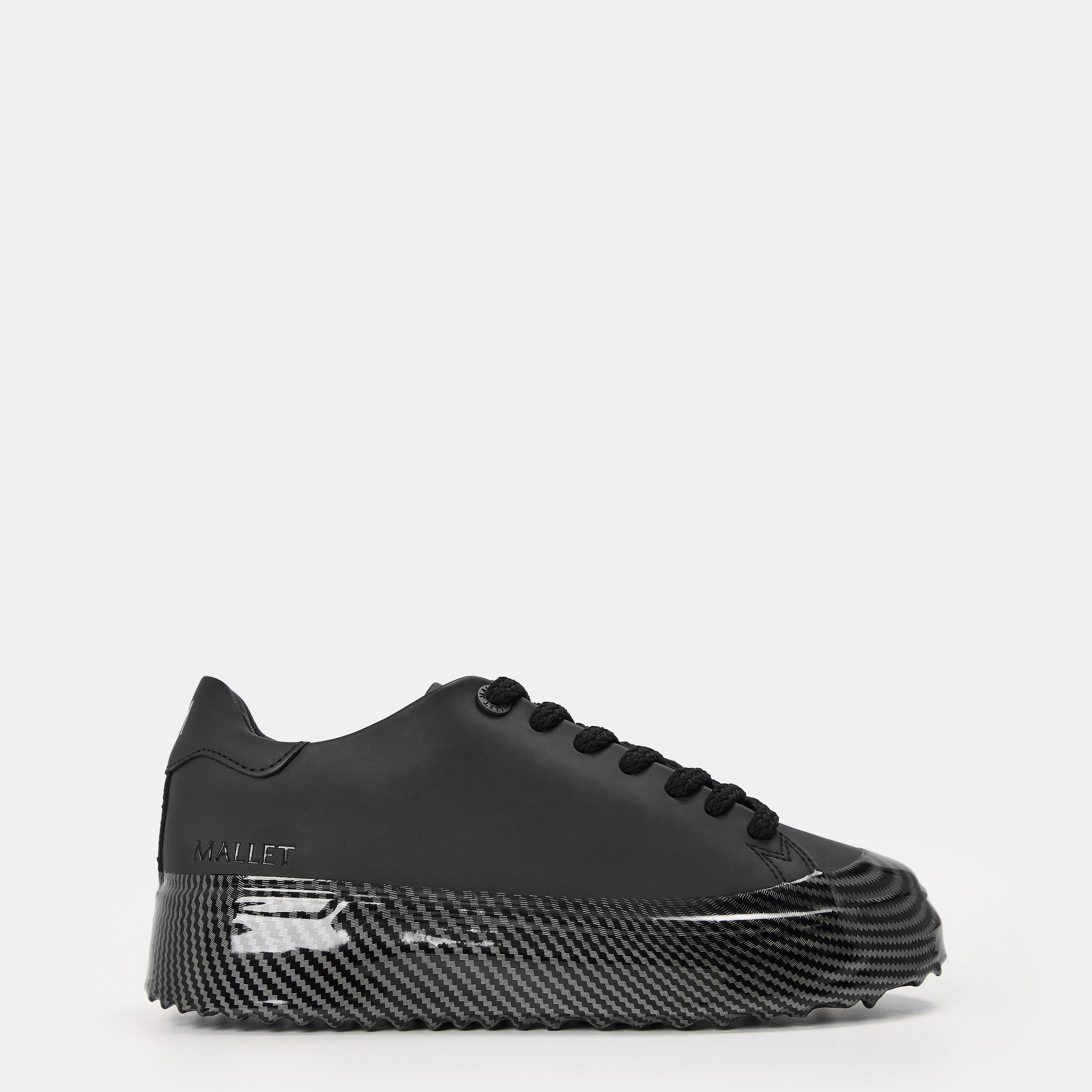 Mallet Men's GRFTR Lite Low-Top Trainers - Black/Carbon - Size 7 (41)