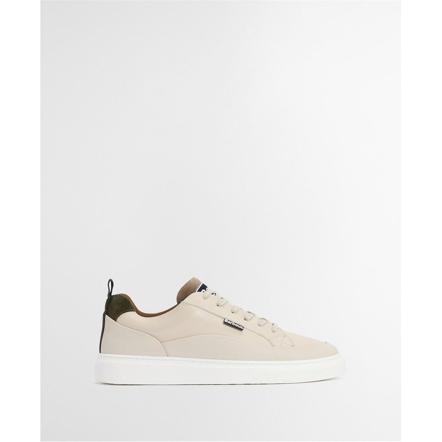 Barbour Mens Stannington Trainers - BE34 Light /Olv - Size 11 (45)