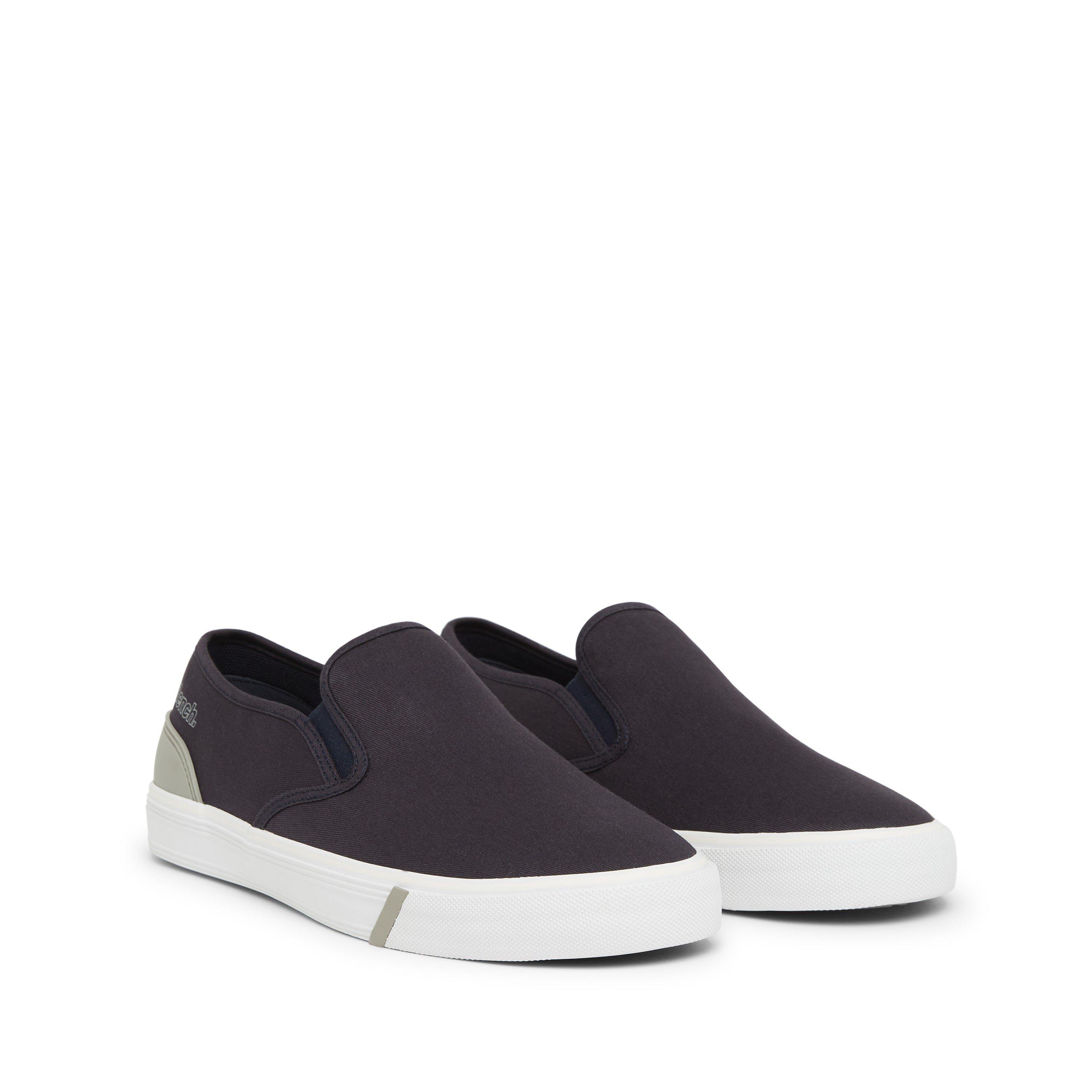 Navy - Bench - Men's Brown Slip-On Low-Top Trainers - 3