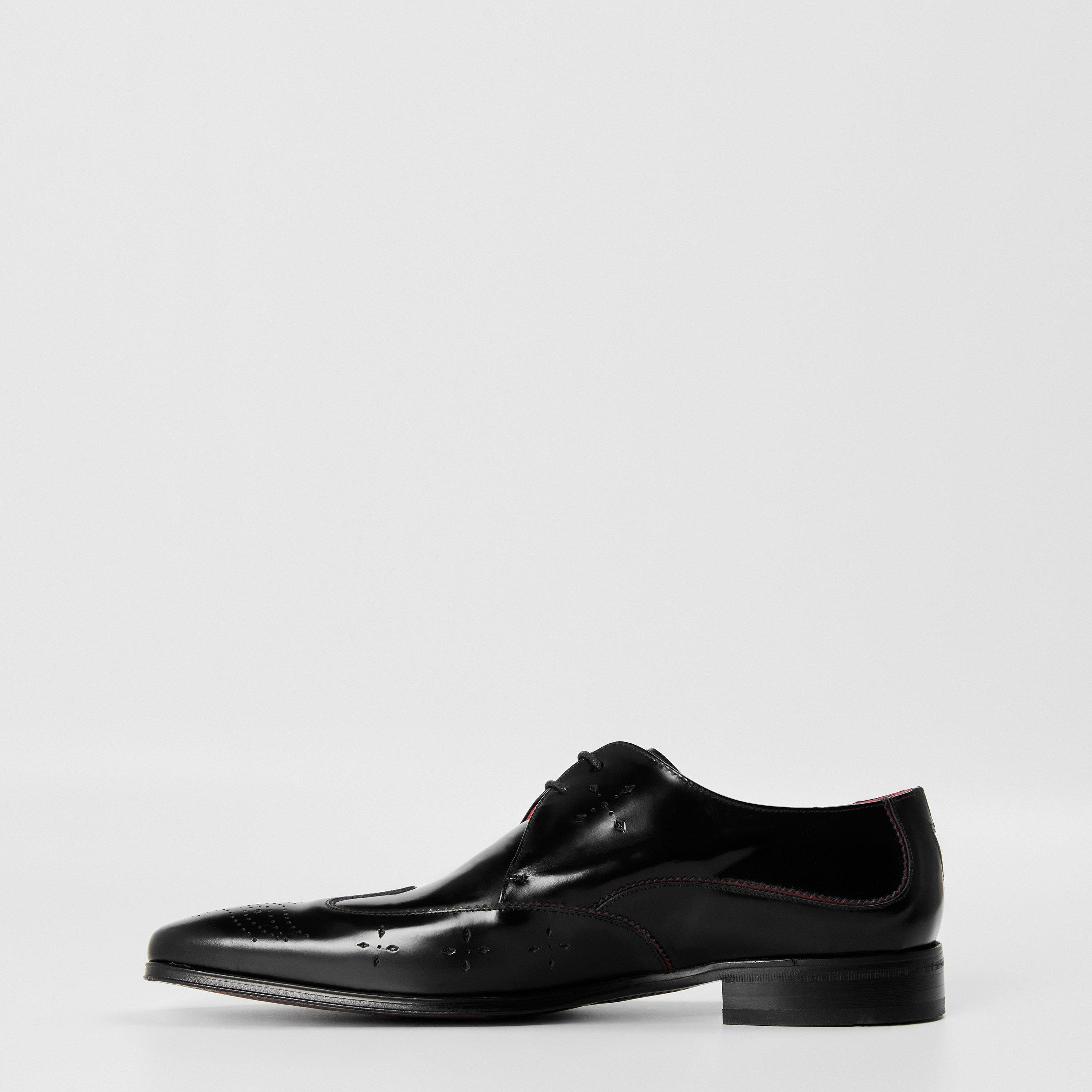 Black/Burgundy - Jeffery West - Men's Brogues - 2