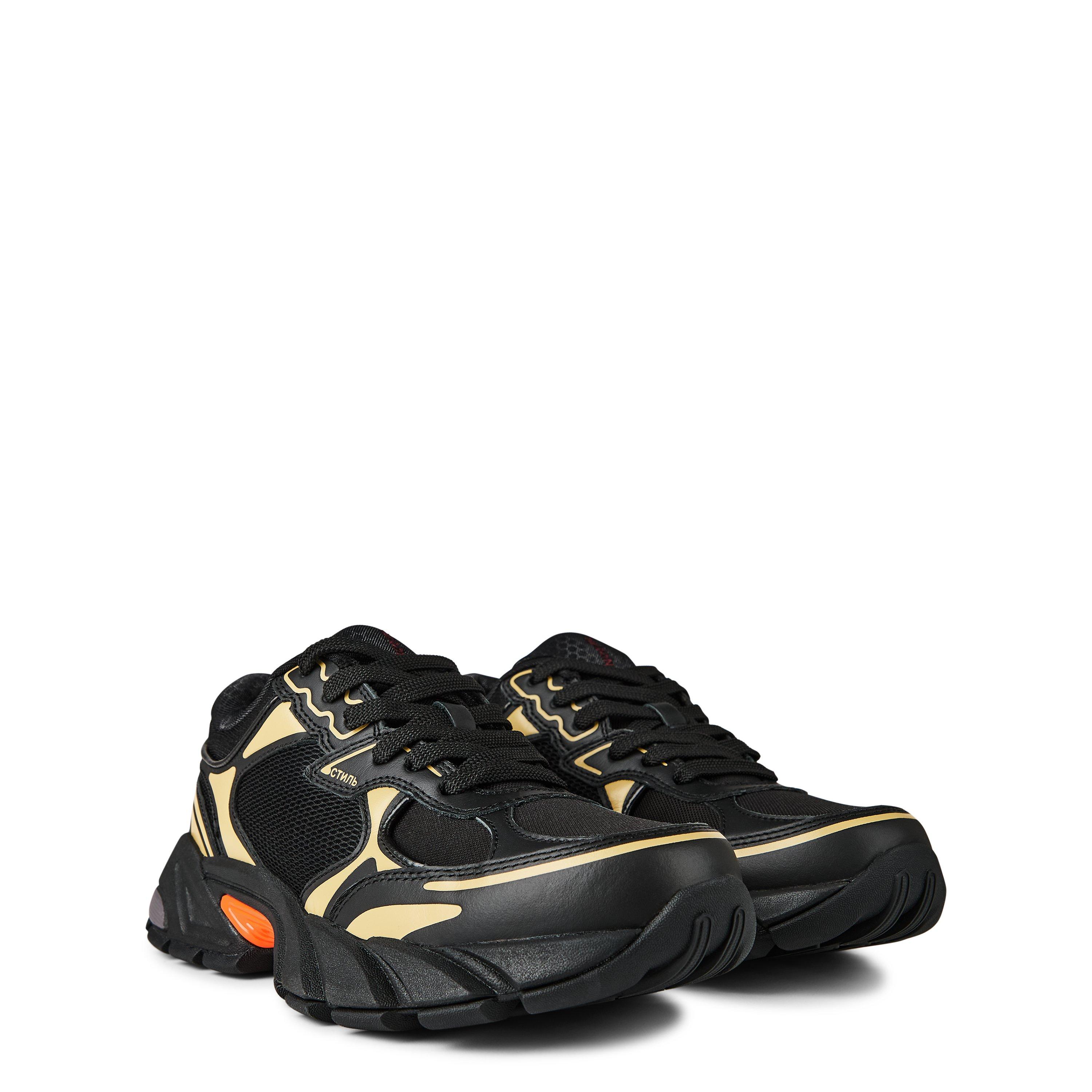 Black/Beige - Heron Preston - Men's Block Stepper Low-Top Runners - 3