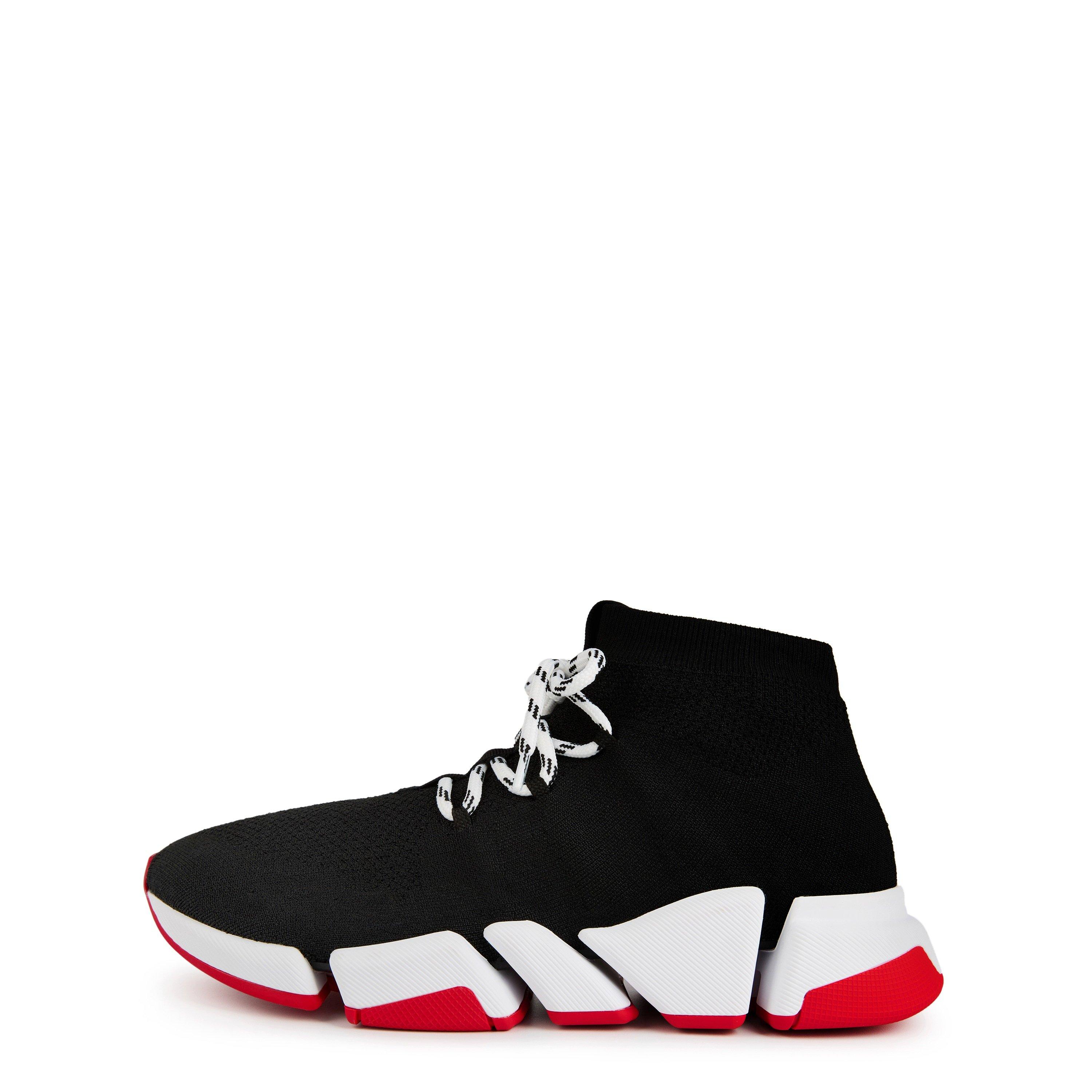Black/Red - Balenciaga - Speed Lace 2.0 Runners - 3