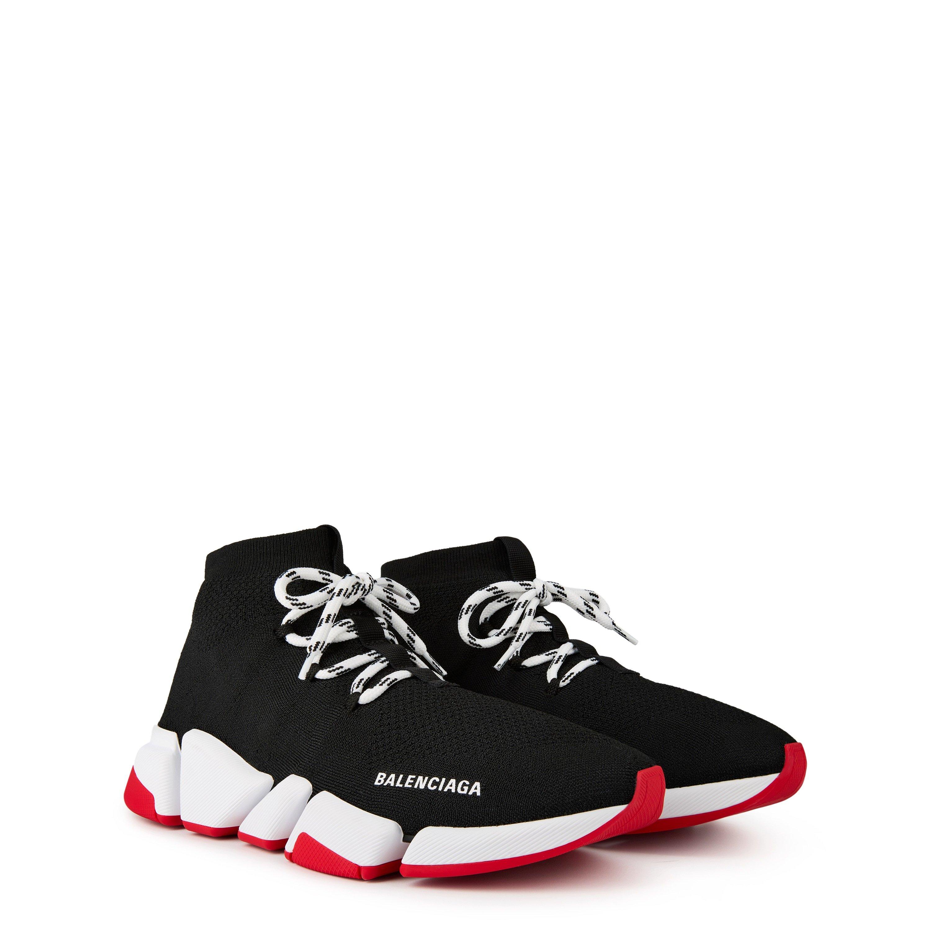 Black/Red - Balenciaga - Speed Lace 2.0 Runners - 4