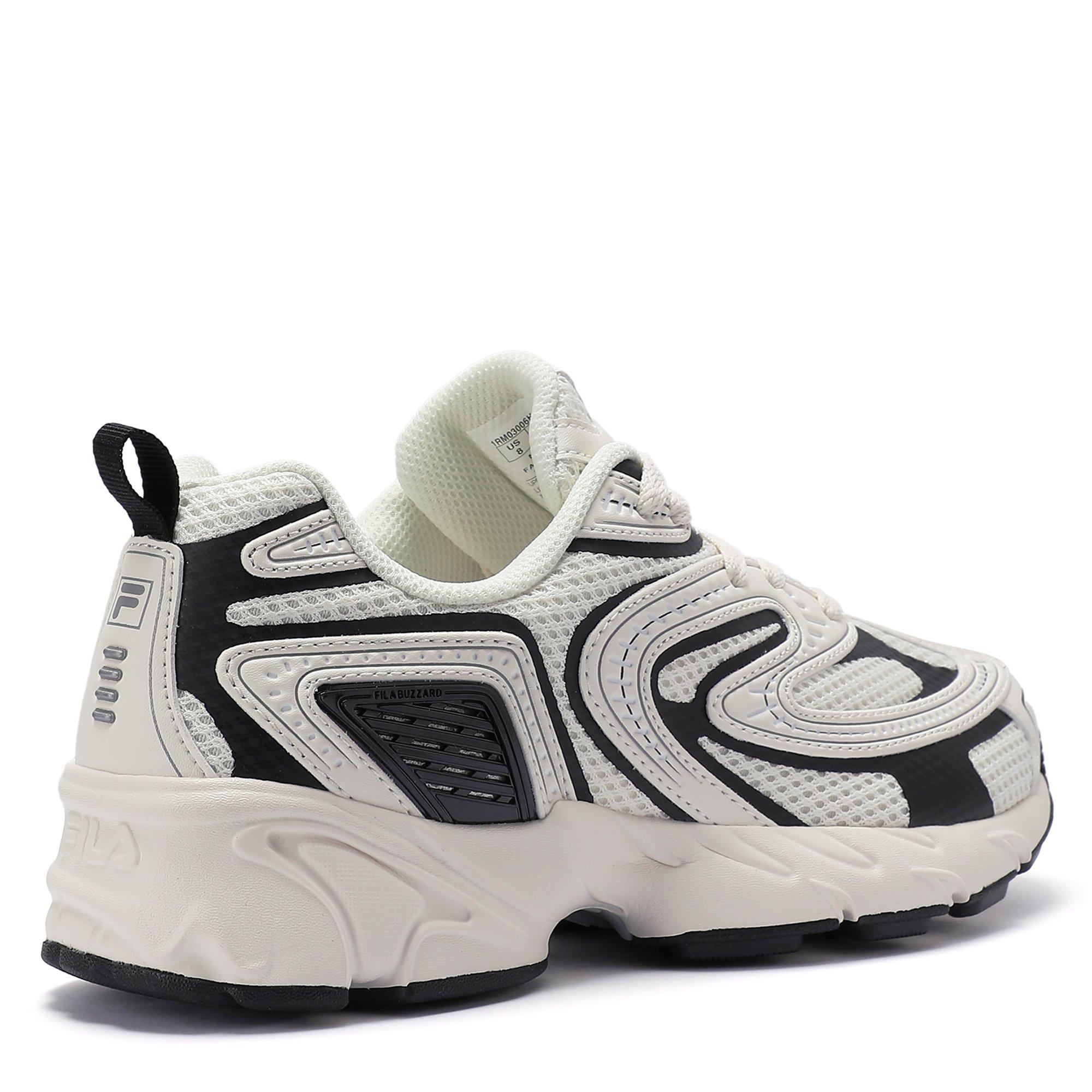 WHT/WHT/BLK - Fila - Adults BUZZARD Runners - 6