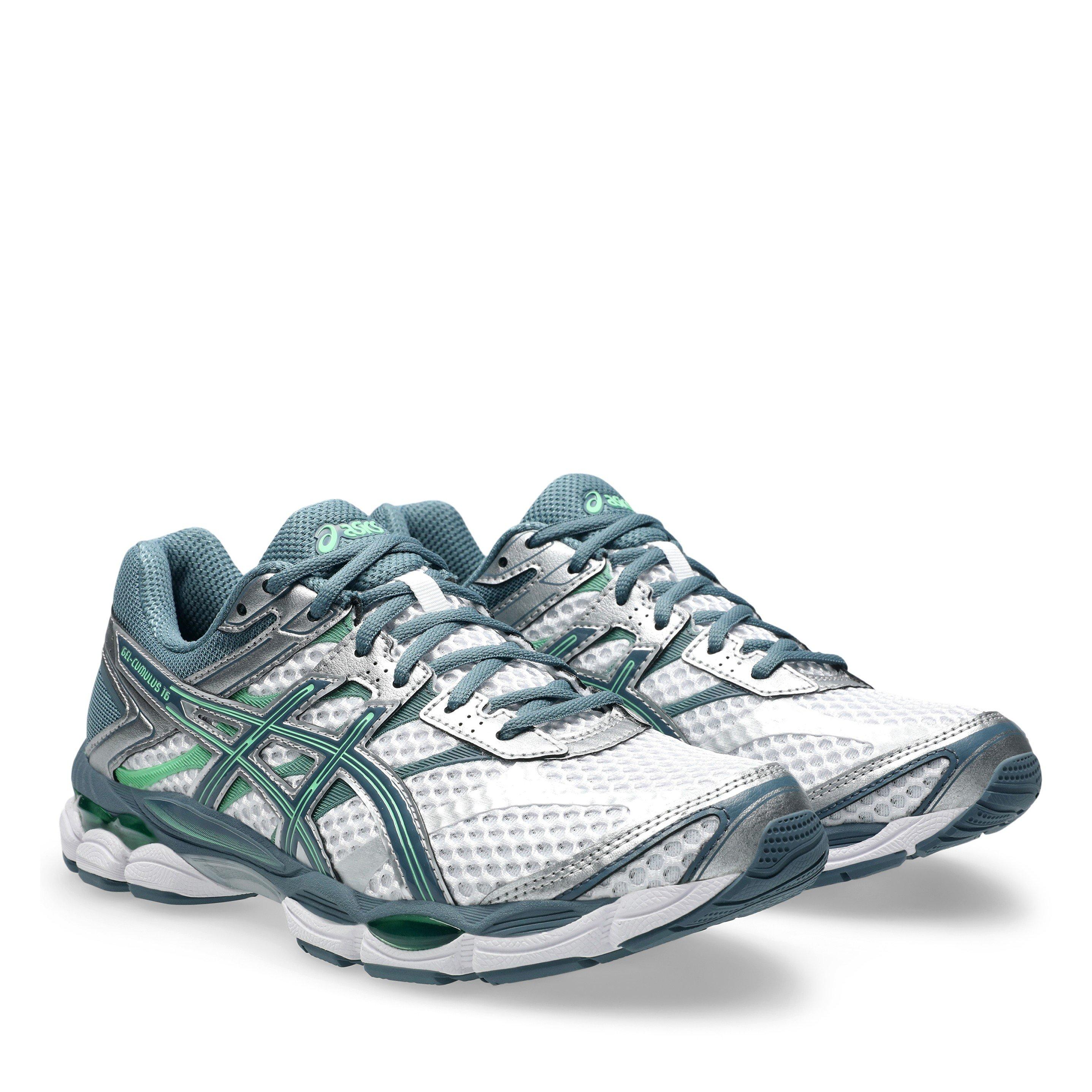 Dried Leaf Grn - Asics - Mens GEL-Cumulus 16 FluidRide GEL Cushioning Trainers - 5