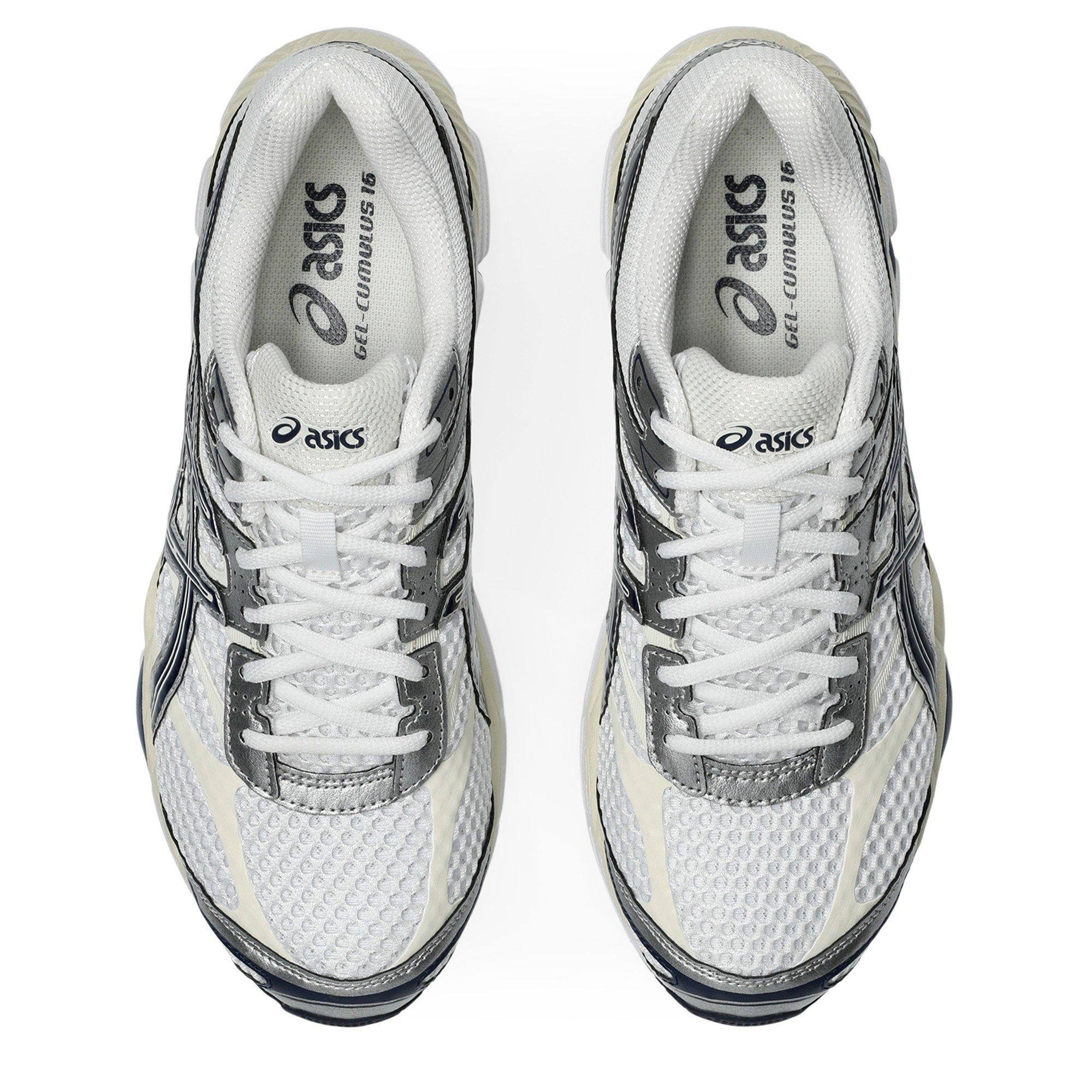 White/Midnight - Asics - Mens GEL-Cumulus 16 FluidRide GEL Cushioning Trainers - 6