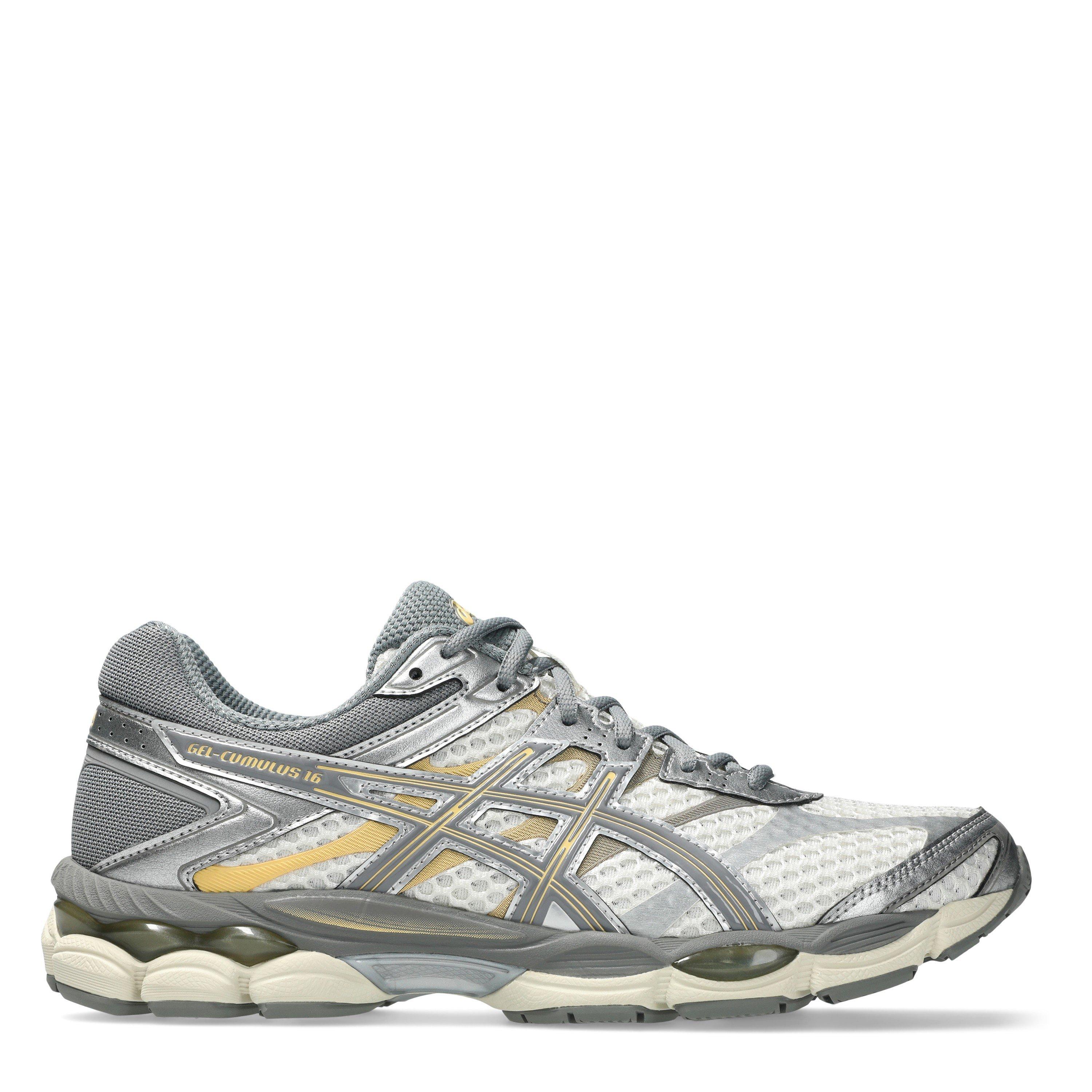 Asics Mens GEL-Cumulus 16 FluidRide GEL Cushioning Trainers - Cream/Clay Grey - Size 8.5 (43.5)