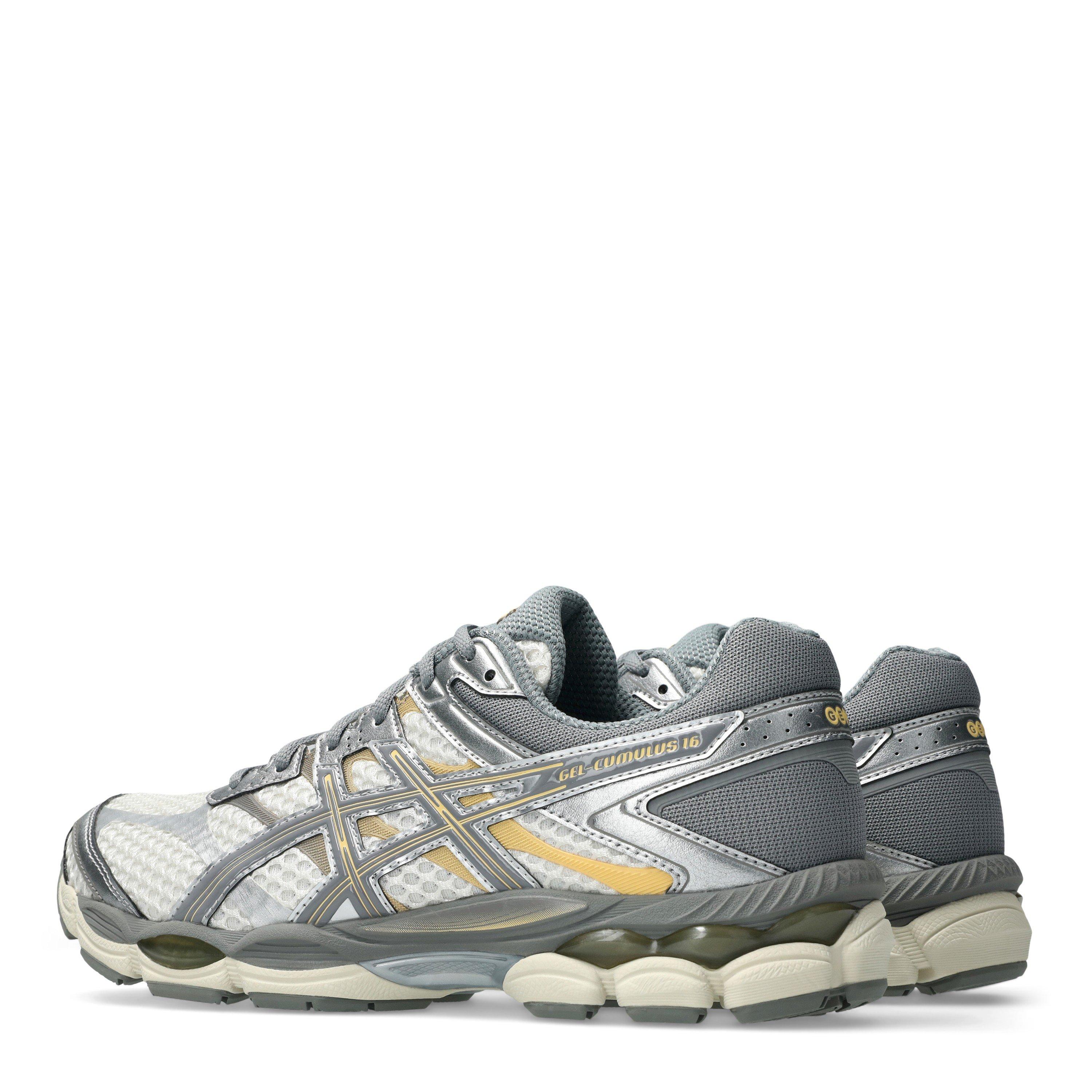 Cream/Clay Grey - Asics - Mens GEL-Cumulus 16 FluidRide GEL Cushioning Trainers - 6