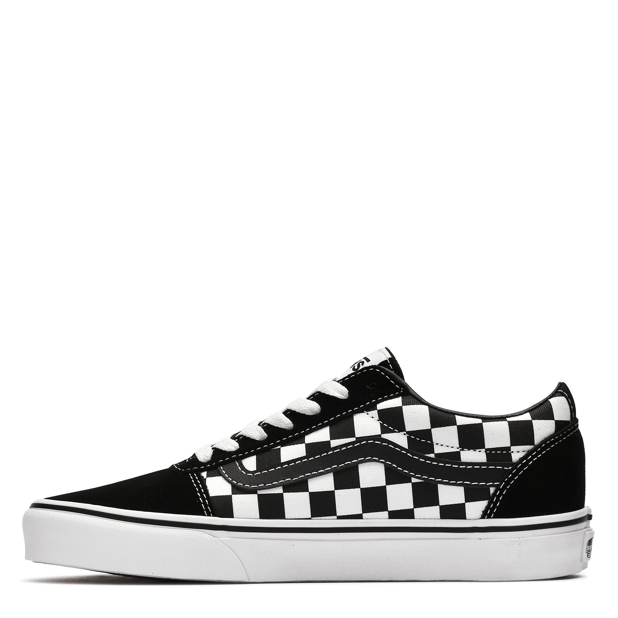 ChrBrd Blk/T WH - Vans - Checkerboard Ward Mens Shoes - 2