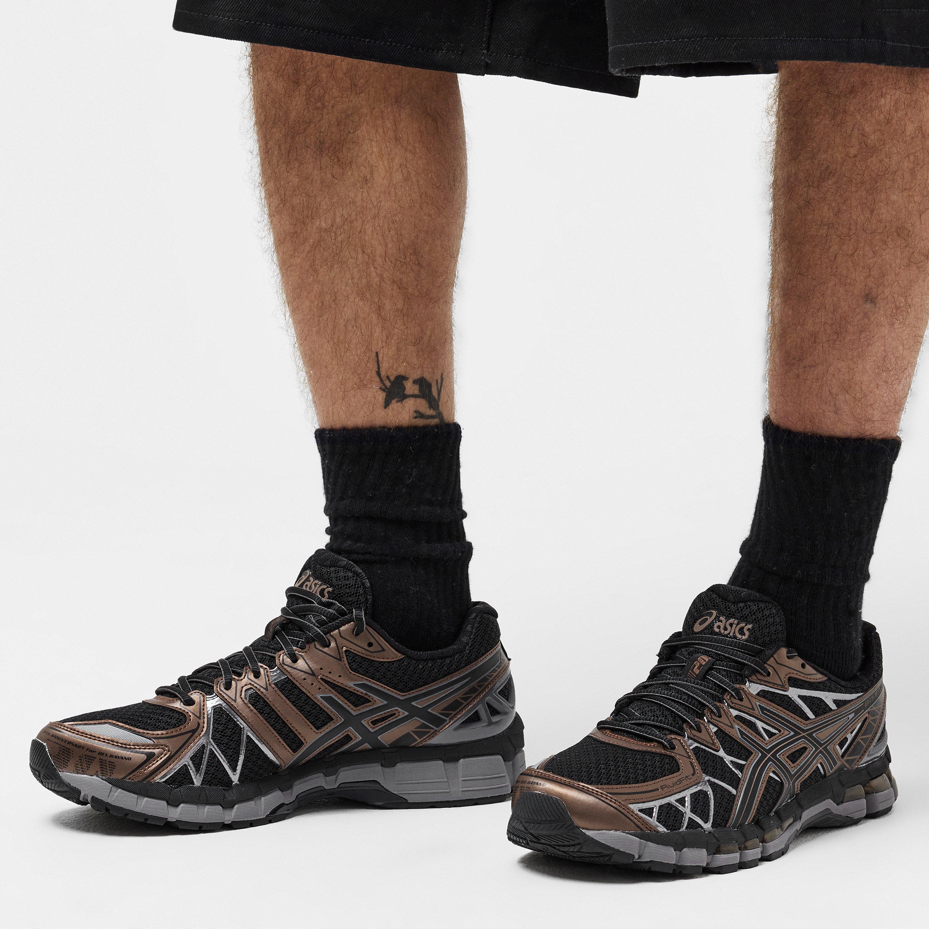 Blk/Rddsh Brown - Asics - Mens Gel-Kayano 20 Sneaker - 3