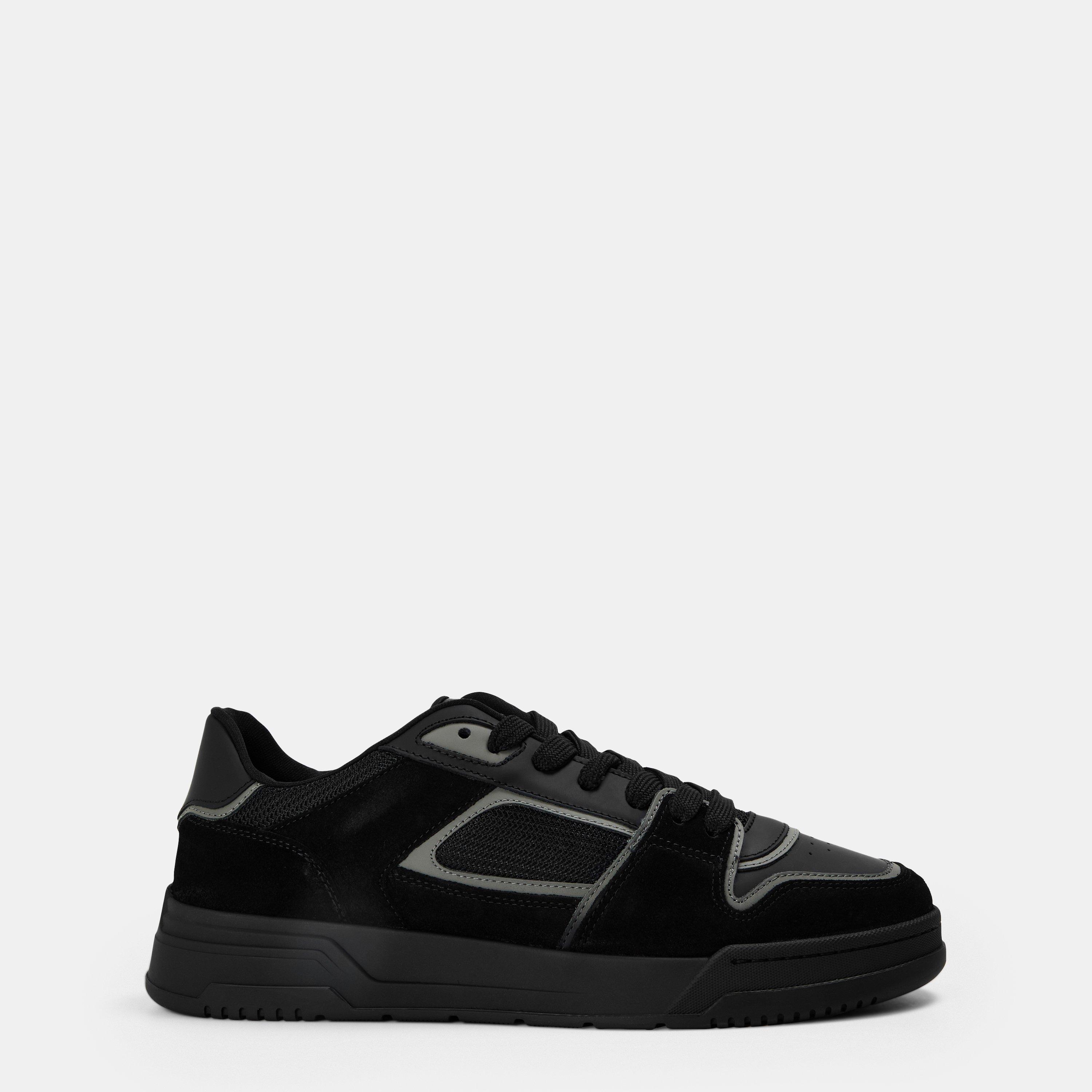 Cleens Men's Lay Up Low-Top Trainers - Jet - Size 9.5 (43.5)
