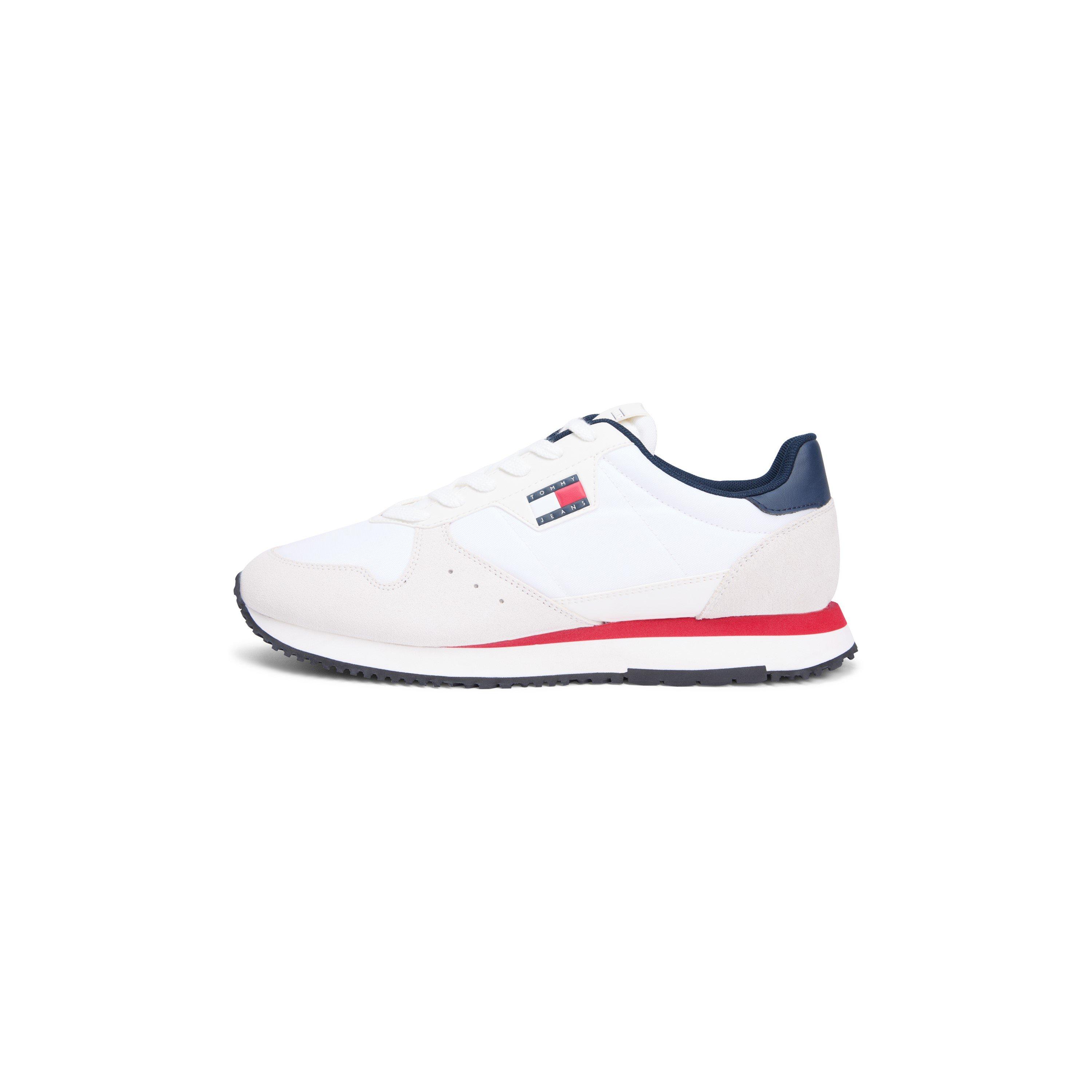 Tommy Jeans Men's Eva Runner Leather Runners - Red/Wht/Blue - 8 (42)