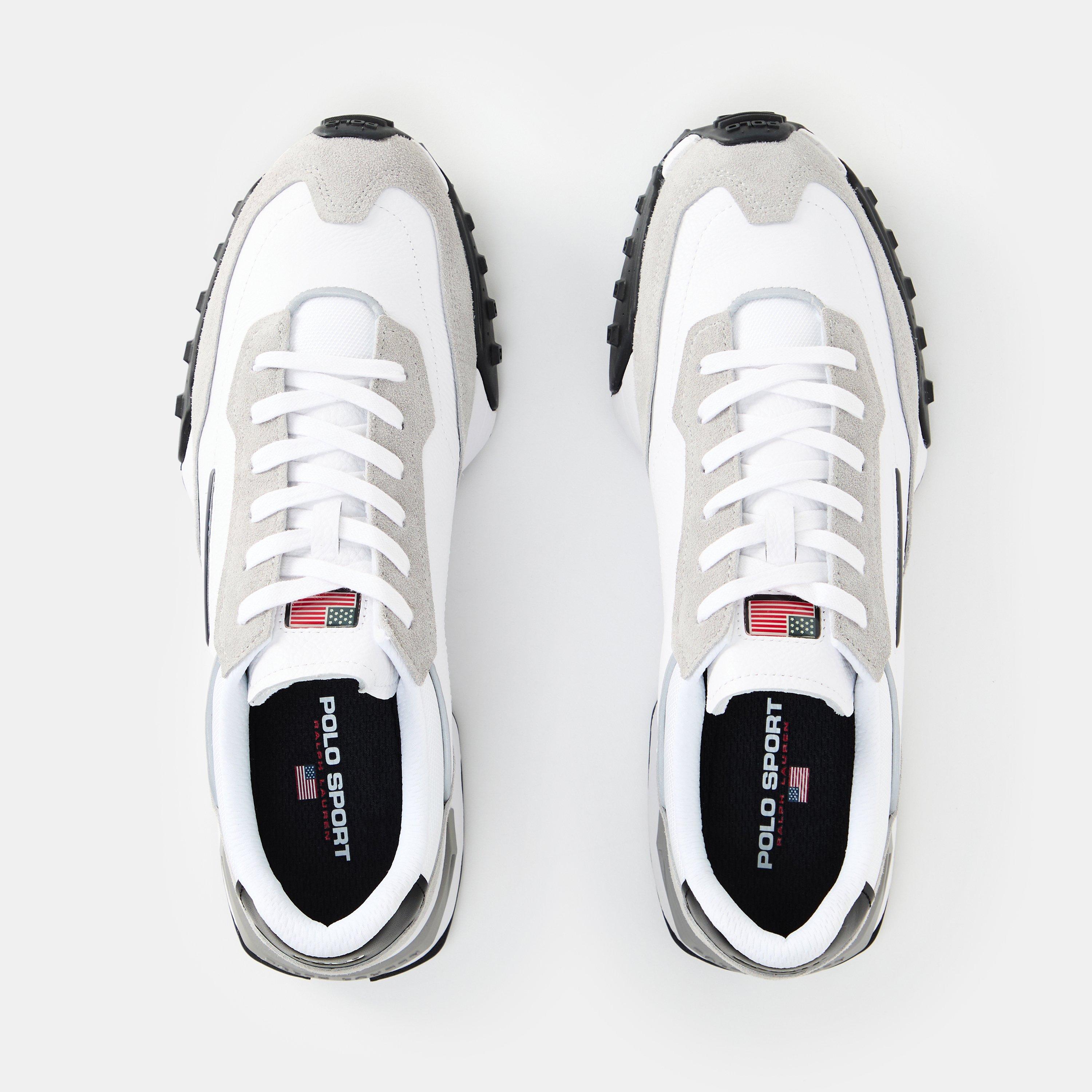 Grey/White - Polo Sport by Ralph Lauren - PS275 Panelled Trainers - 5