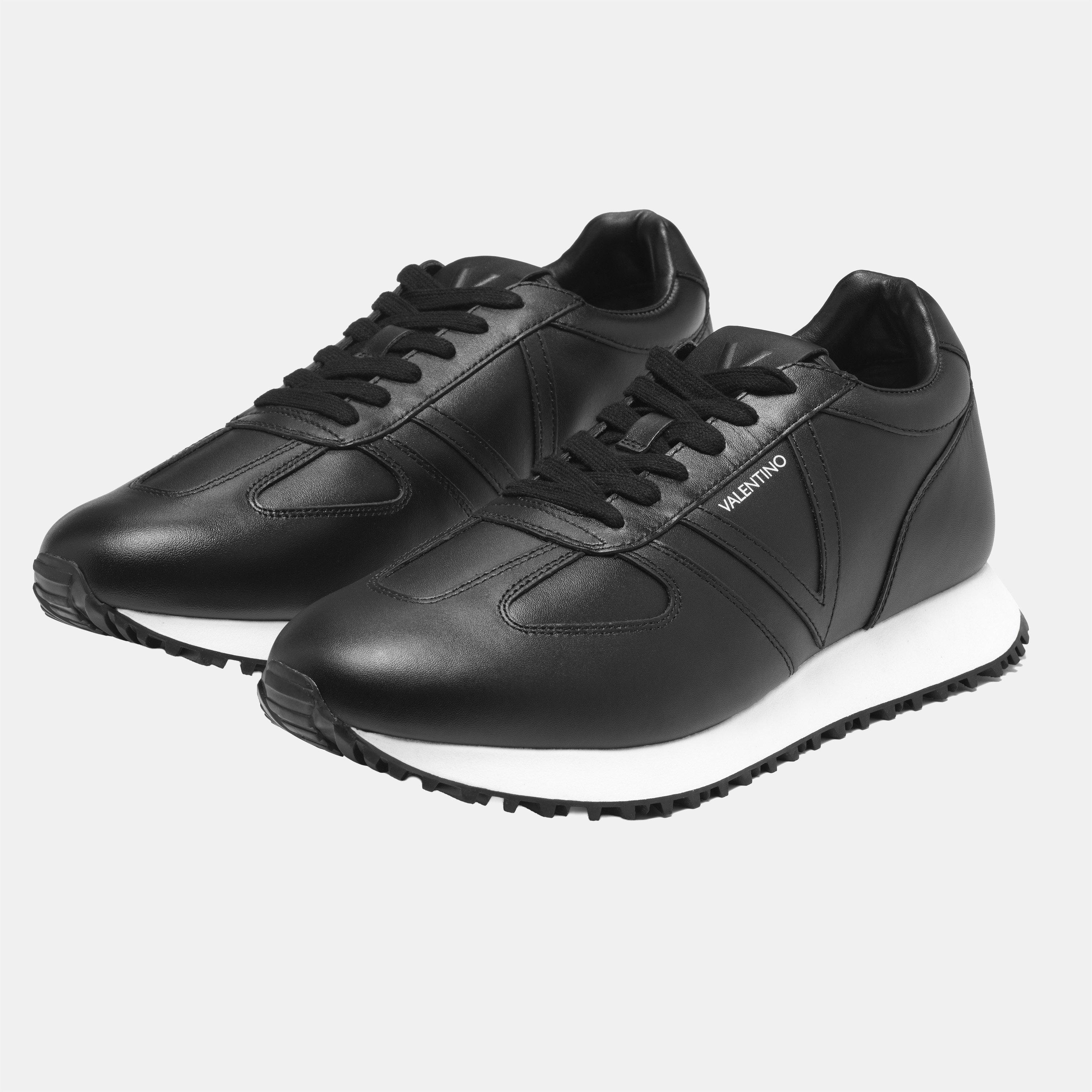 550 Black - Valentino - Men's Mars Leather Runners - 2