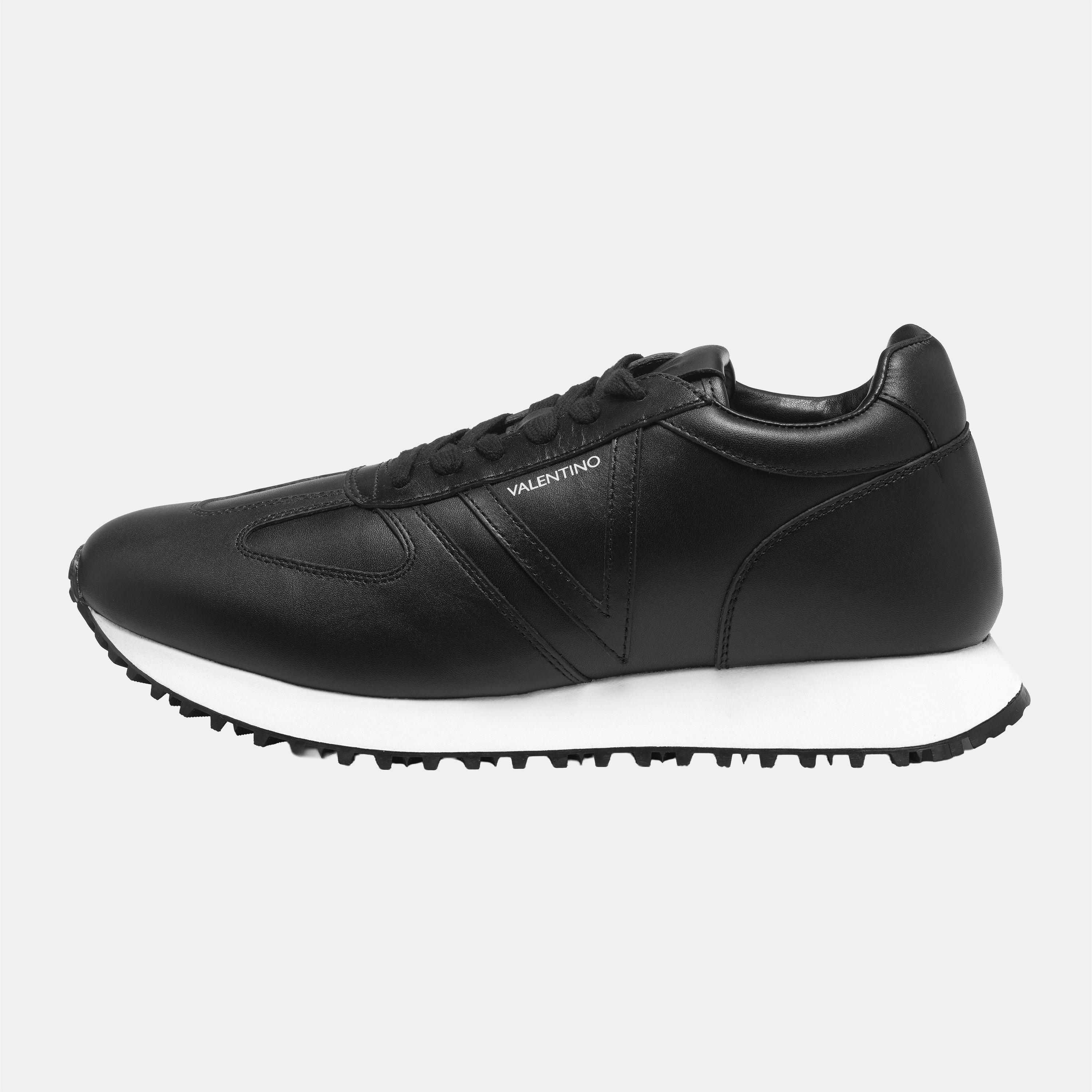550 Black - Valentino - Men's Mars Leather Runners - 7