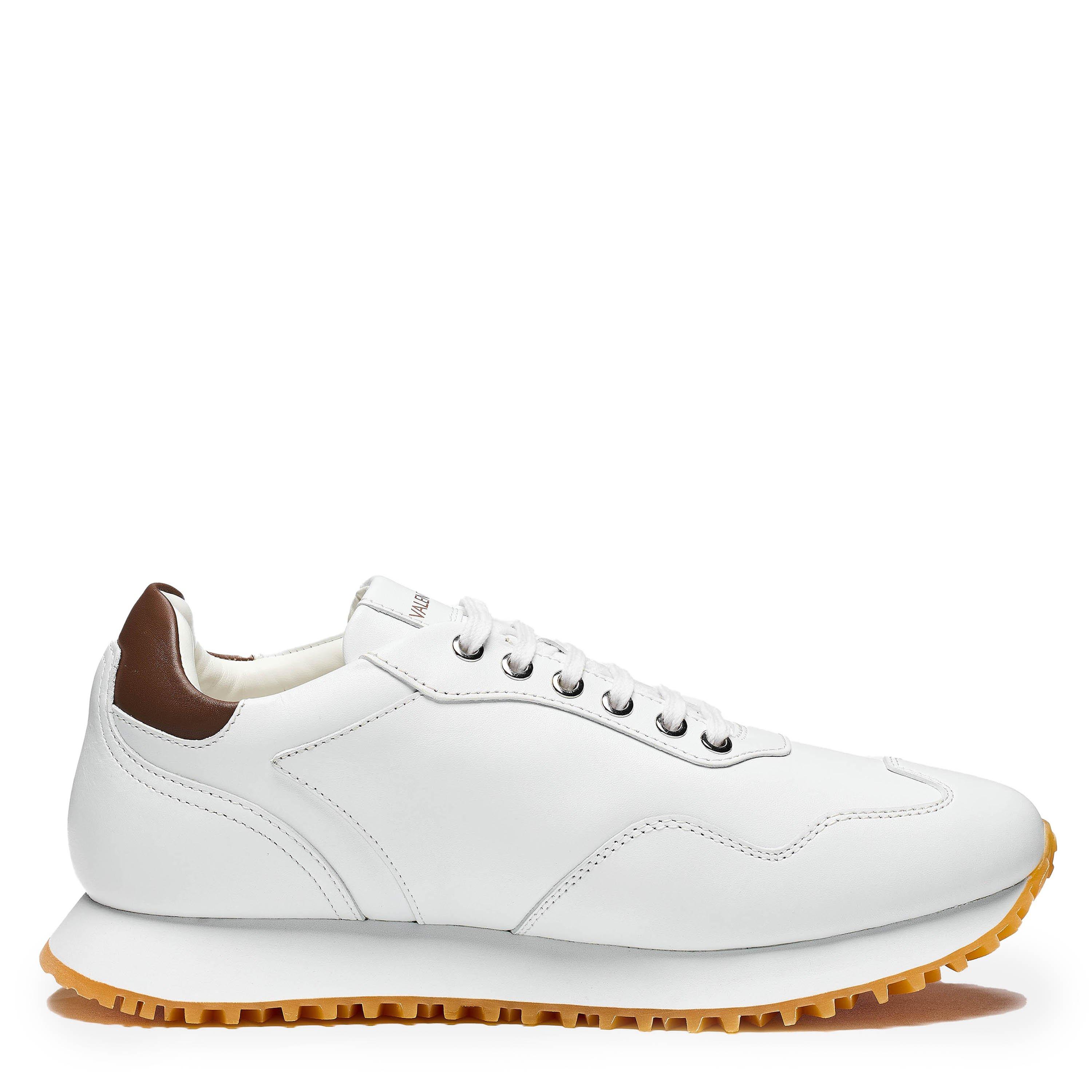 White/Cuoio 711 - Valentino - Men's ValS Dred Gum Runners - 1