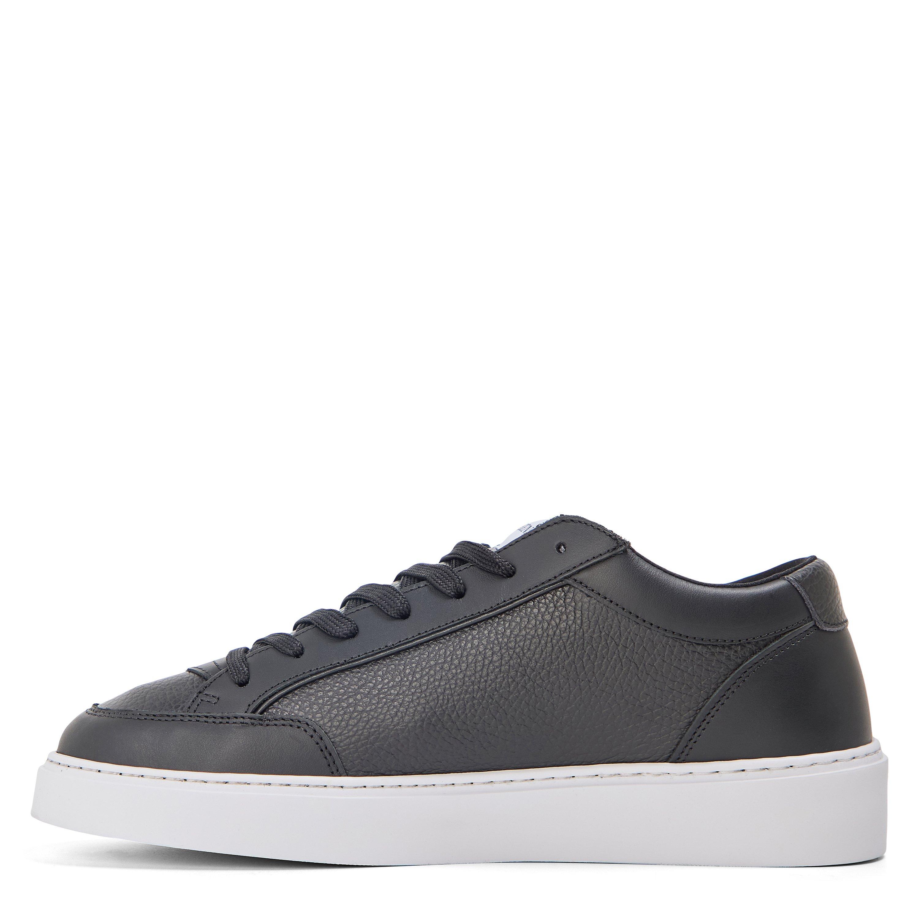 Black - Cleens - Men's Luxor Leather Low-Top Trainers - 2
