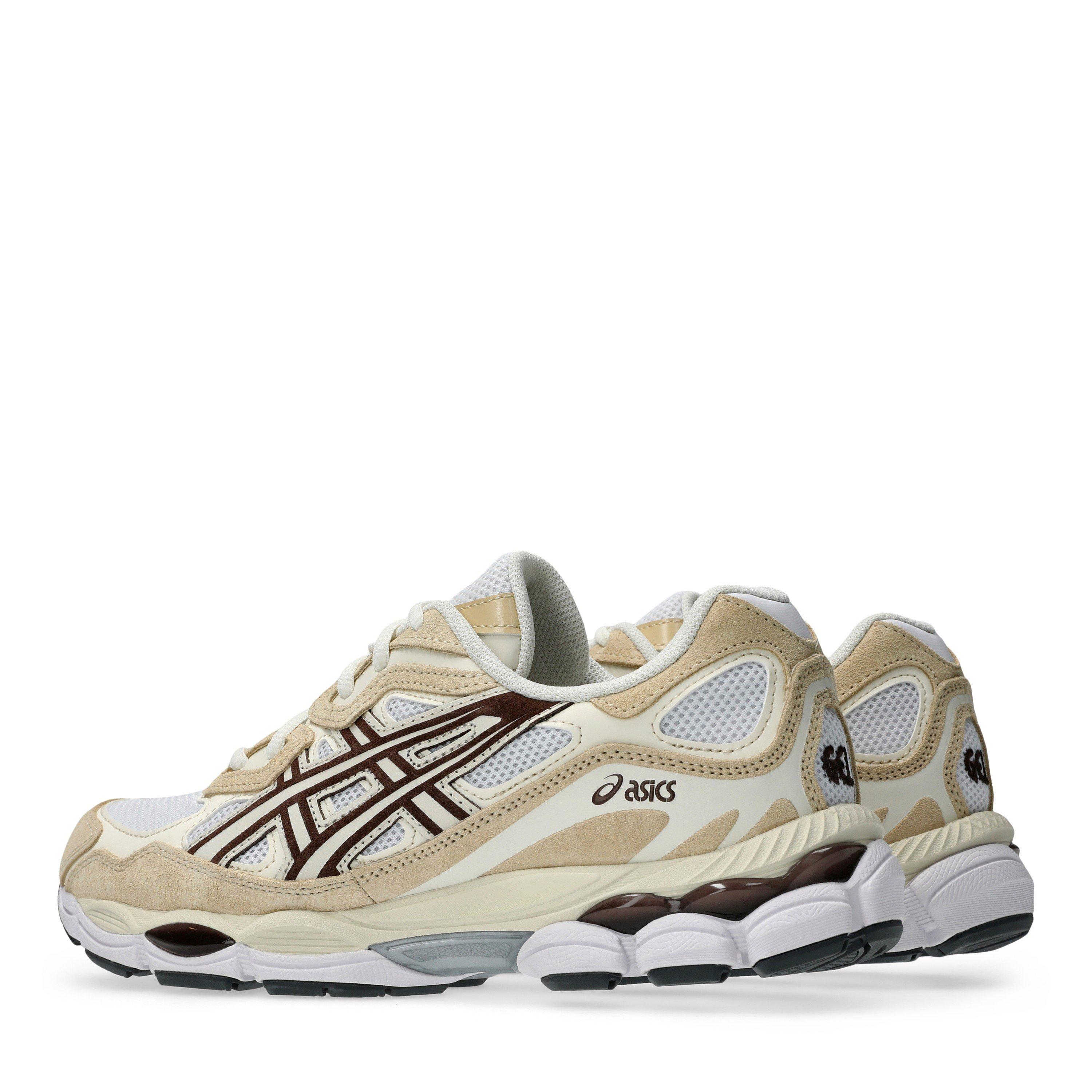 WHT/RSTD COFFEE - Asics - GEL-NYC Mens Sportstyle Shoes - 5