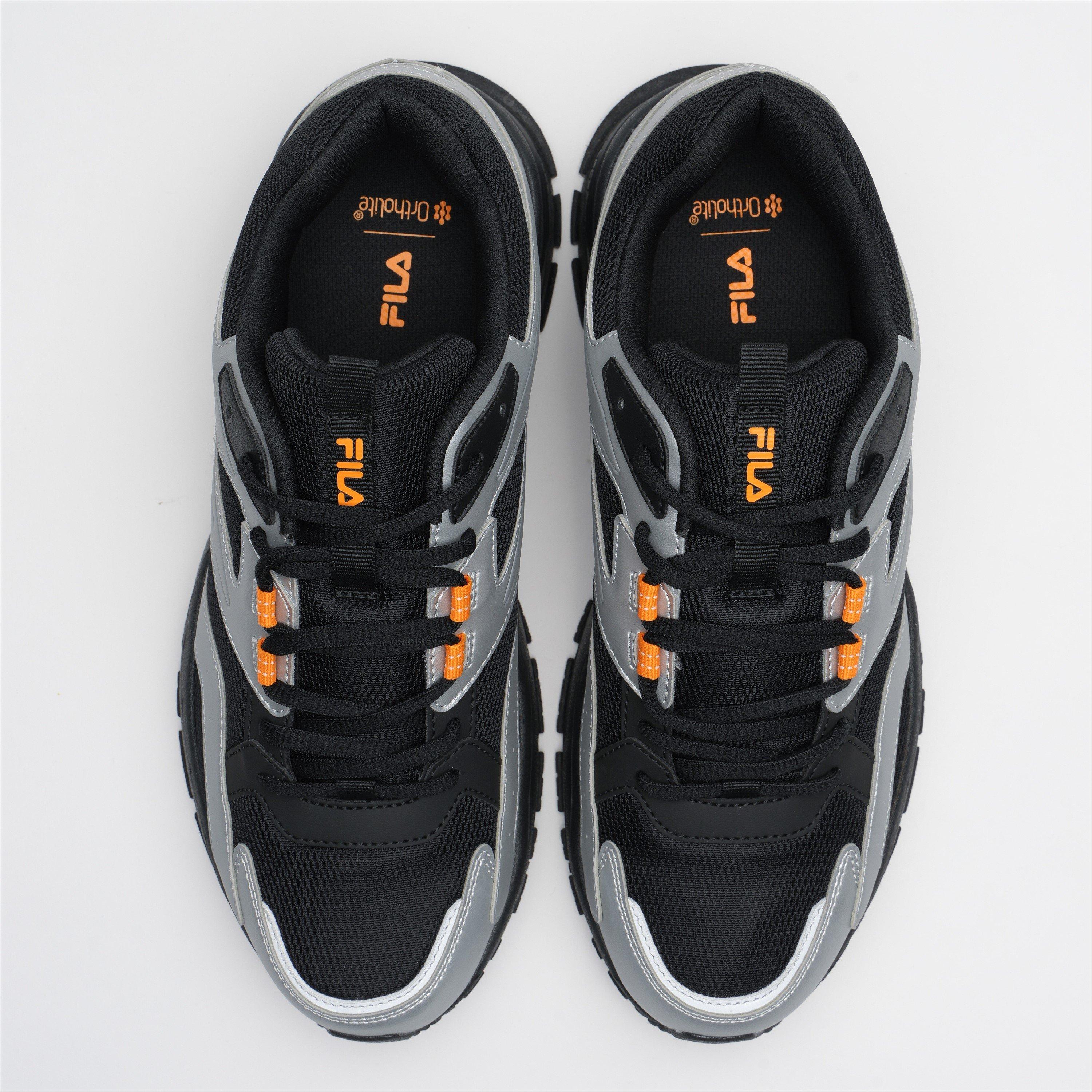 BLK/SIL/ORA - Fila - Men's STIRR 26 Trainers - 4