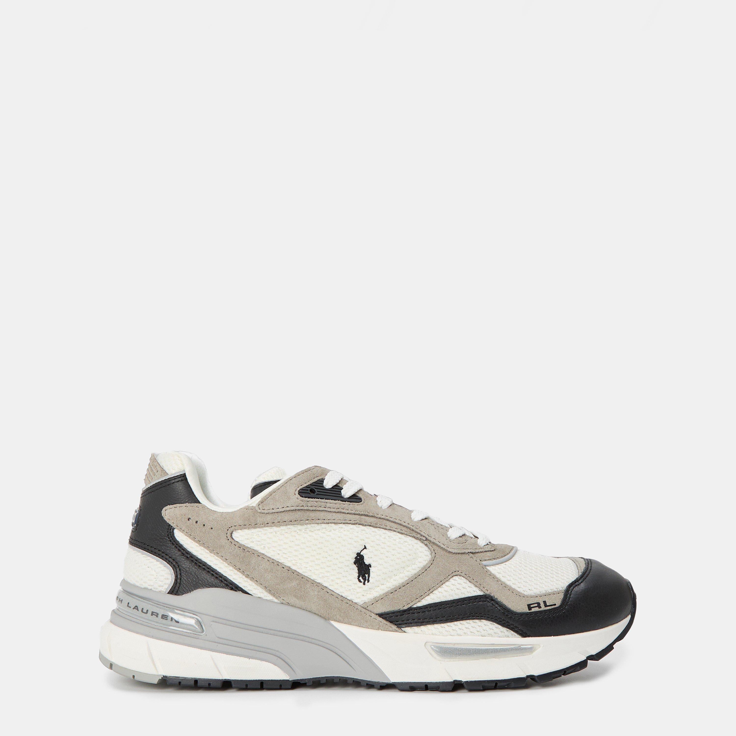 Black/Earth Gry - Polo Ralph Lauren - Men's Trackster Lightweight Cushioned Runners - 1