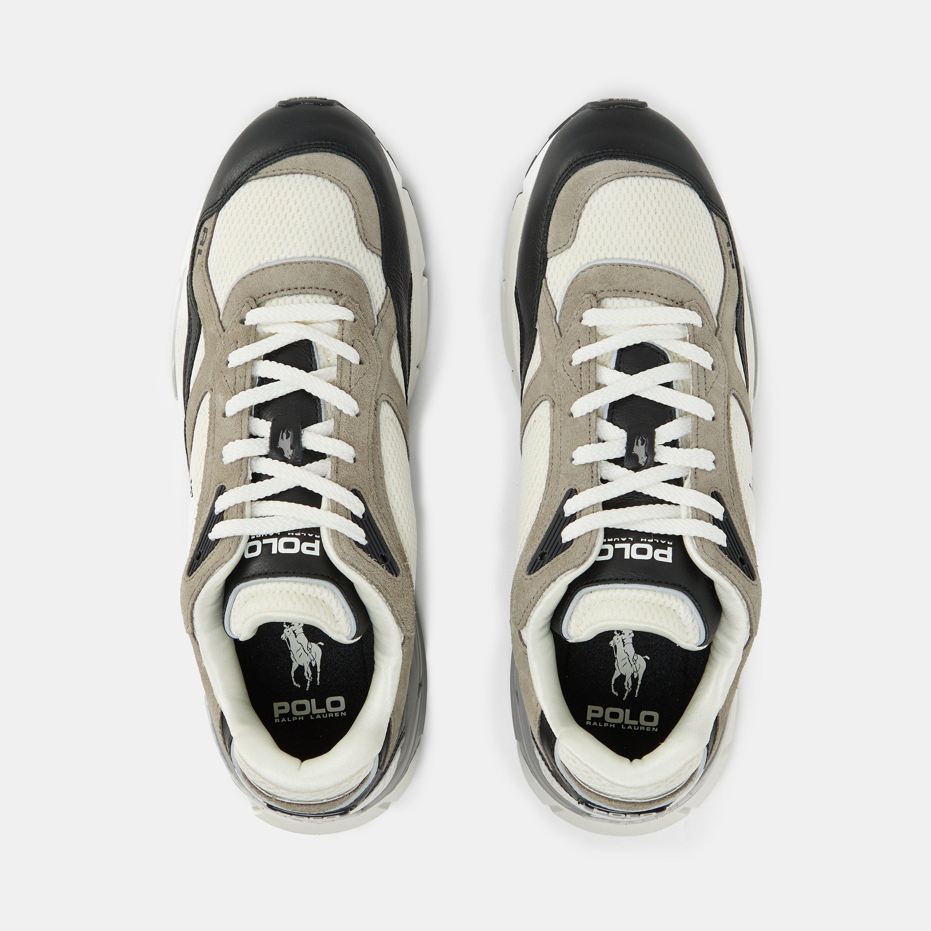 Black/Earth Gry - Polo Ralph Lauren - Men's Trackster Runners - 5