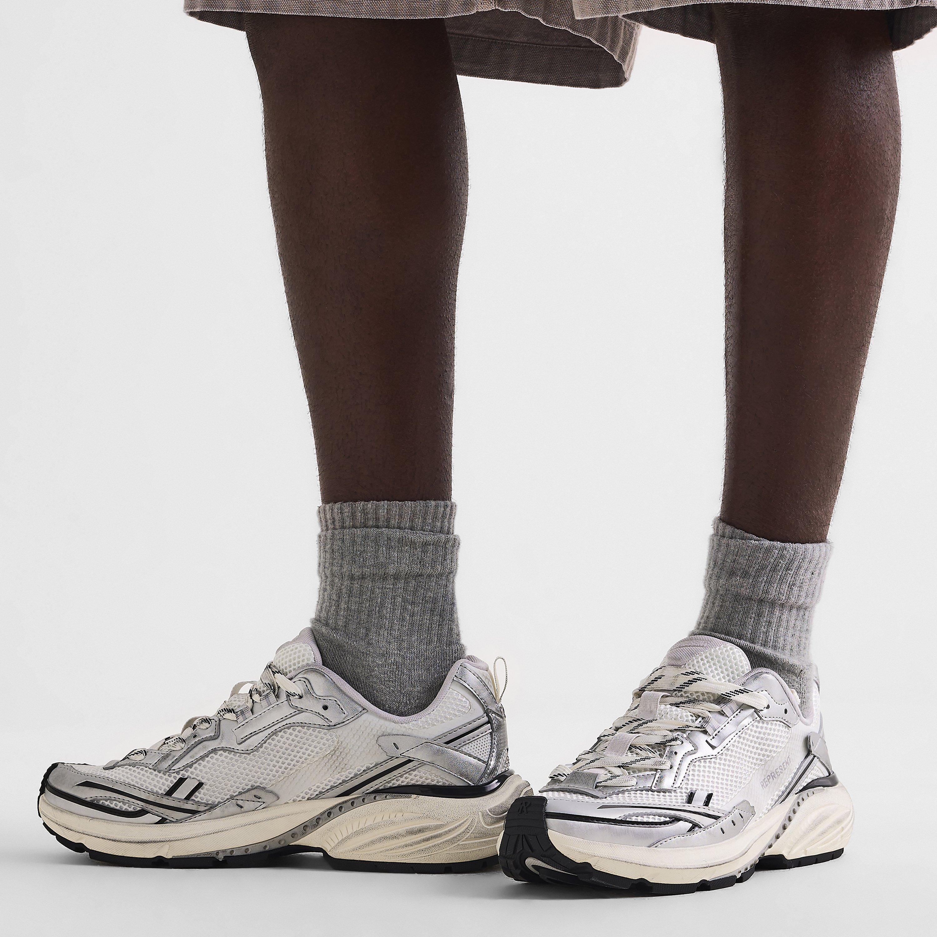 White/Silver - Represent - Men's Trainers - 3