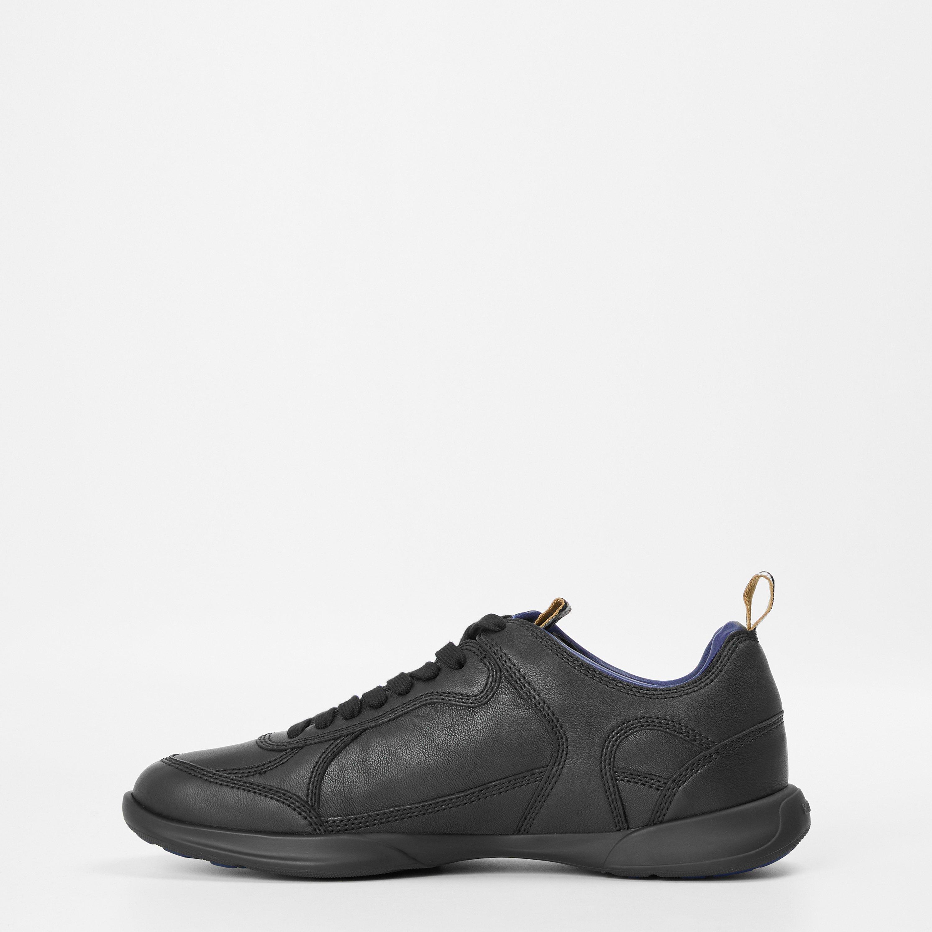 Black - Burberry - Leather Matrix Sneakers - 2