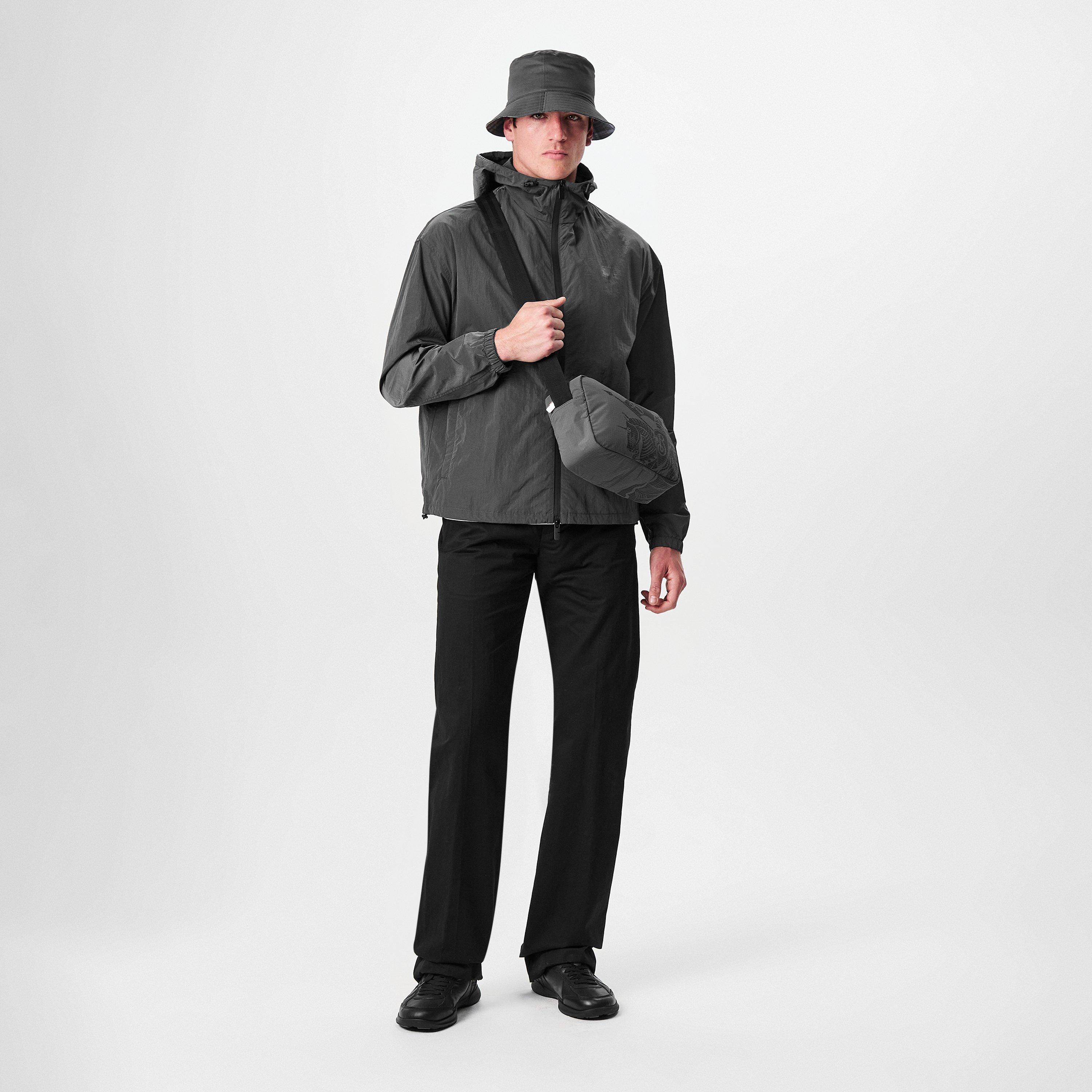 Black - Burberry - Leather Matrix Sneakers - 6