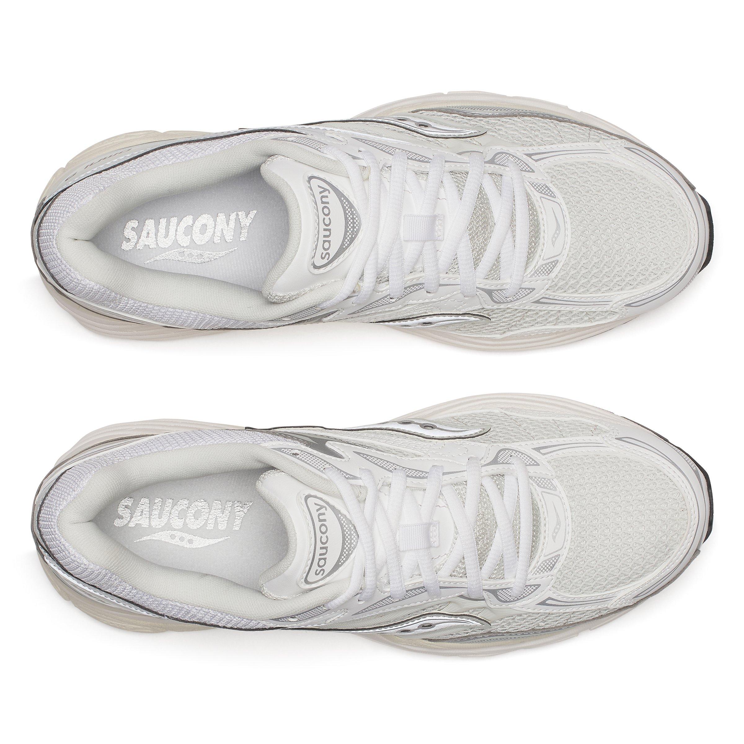 White/Silver - Saucony - Men's Breathable Runners - 5