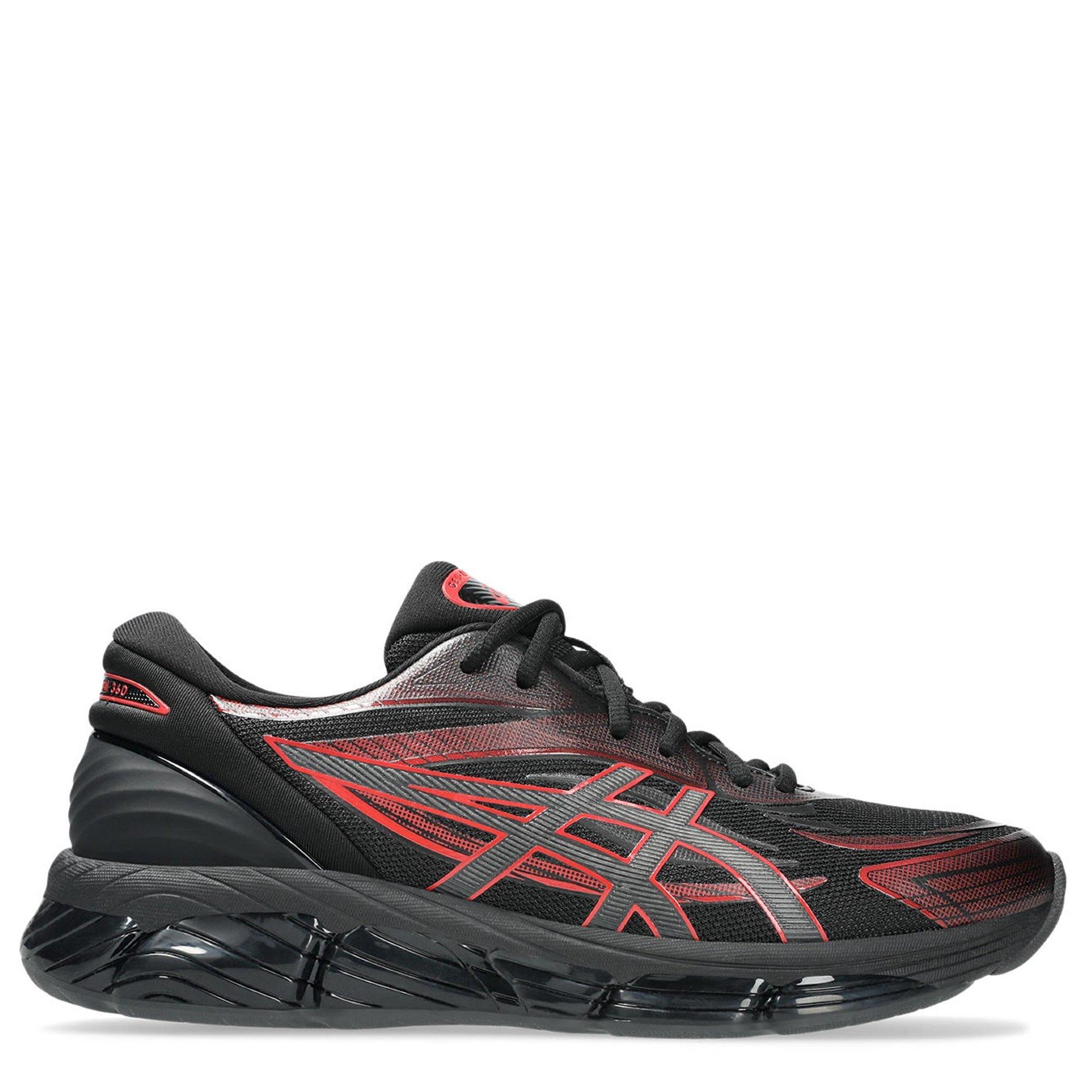 Asics Men's Gel Quantum 8 Gel Technology Engineered Mesh Runners - Black/Red - Size 9.5 (44.5)