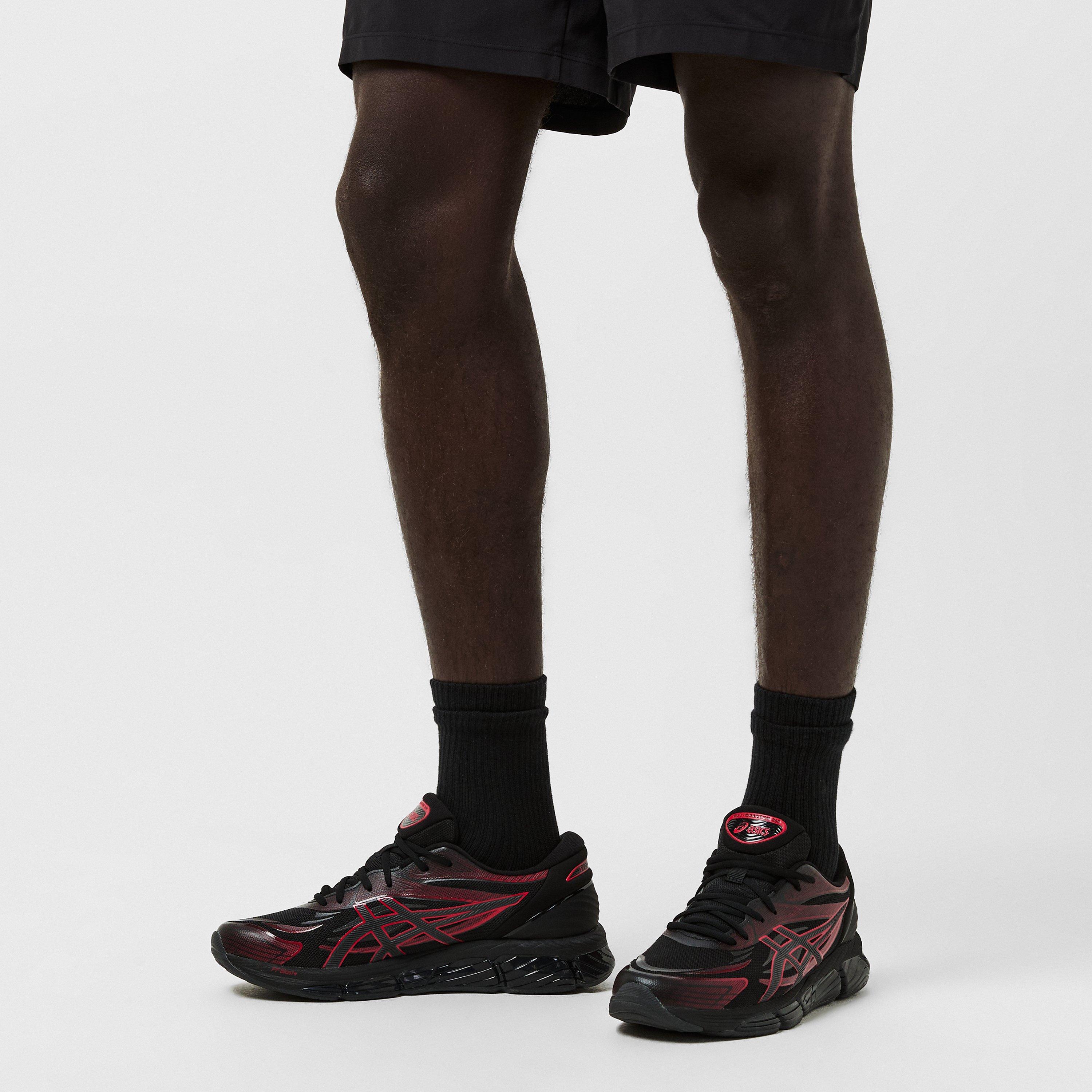 Black/Red - Asics - Men's Gel Quantum 8 Gel Technology Engineered Mesh Runners - 3
