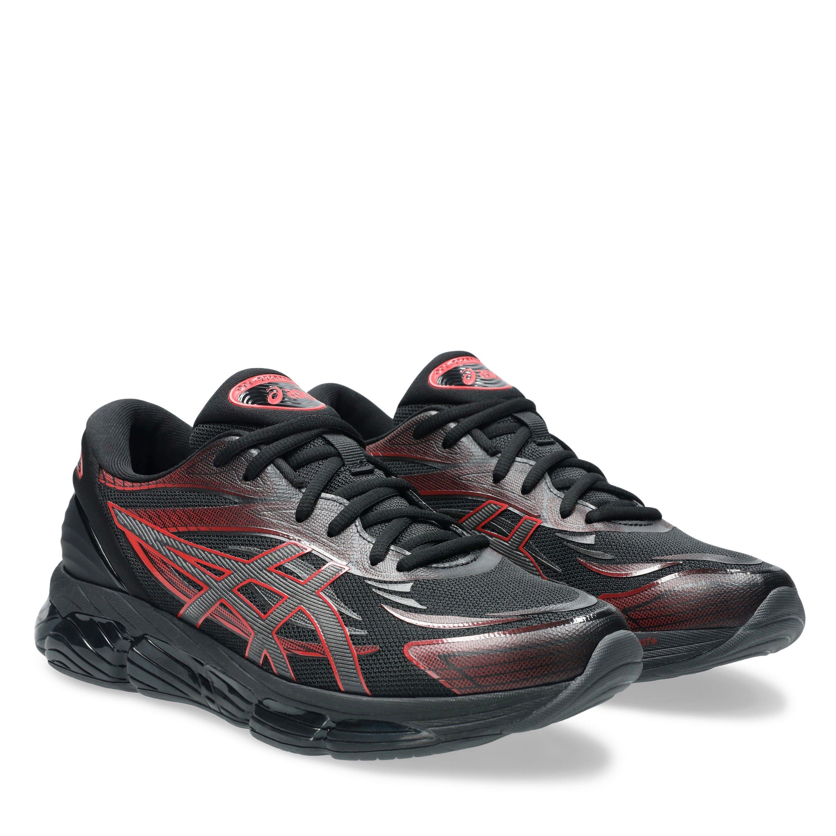 Black/Red - Asics - Men's Gel Quantum 8 Gel Technology Engineered Mesh Runners - 4