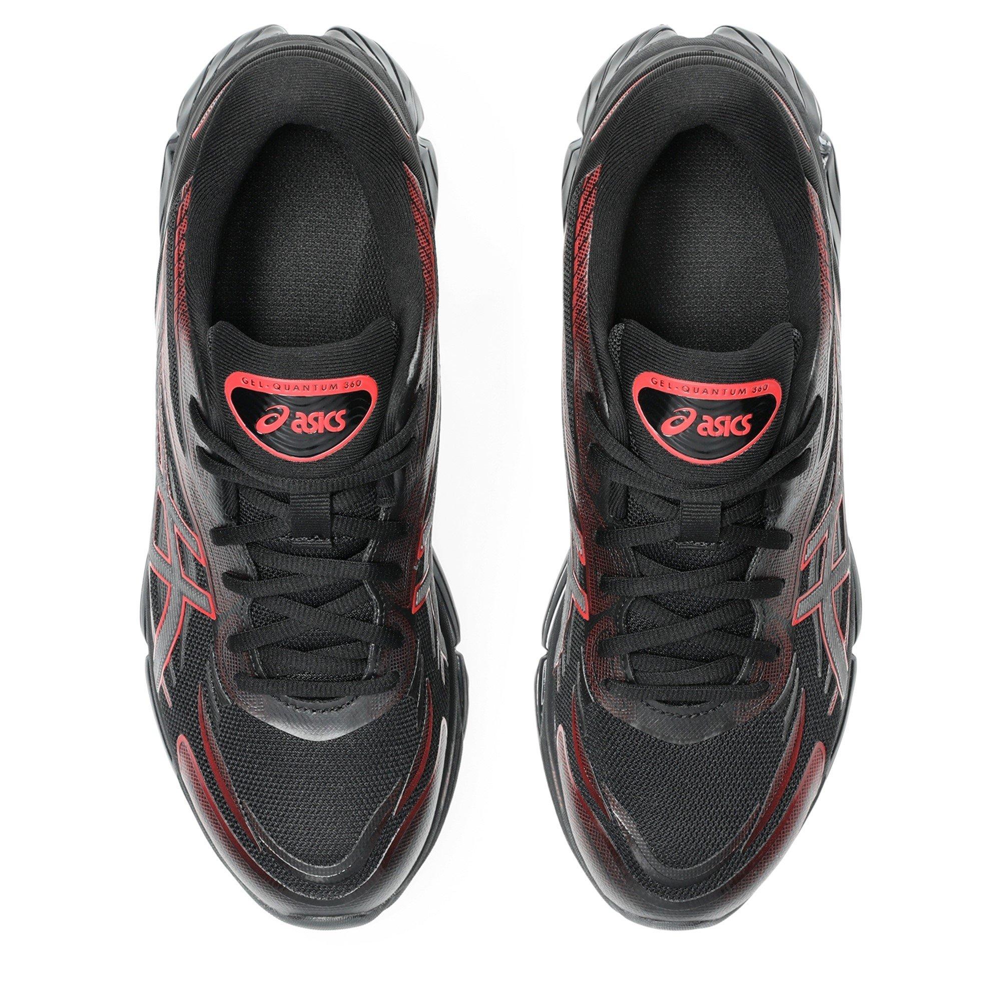 Black/Red - Asics - Men's Gel Quantum 8 Gel Technology Engineered Mesh Runners - 6
