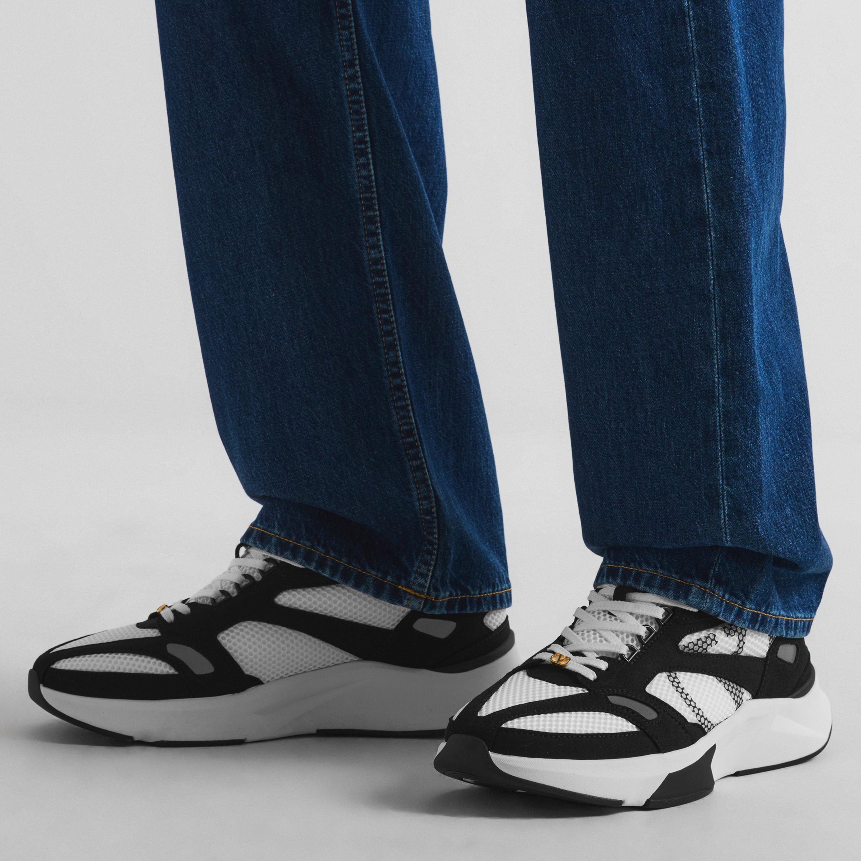 Wht/Blk/Gry - Valentino Garavani - Men's Demivee Runners - 3