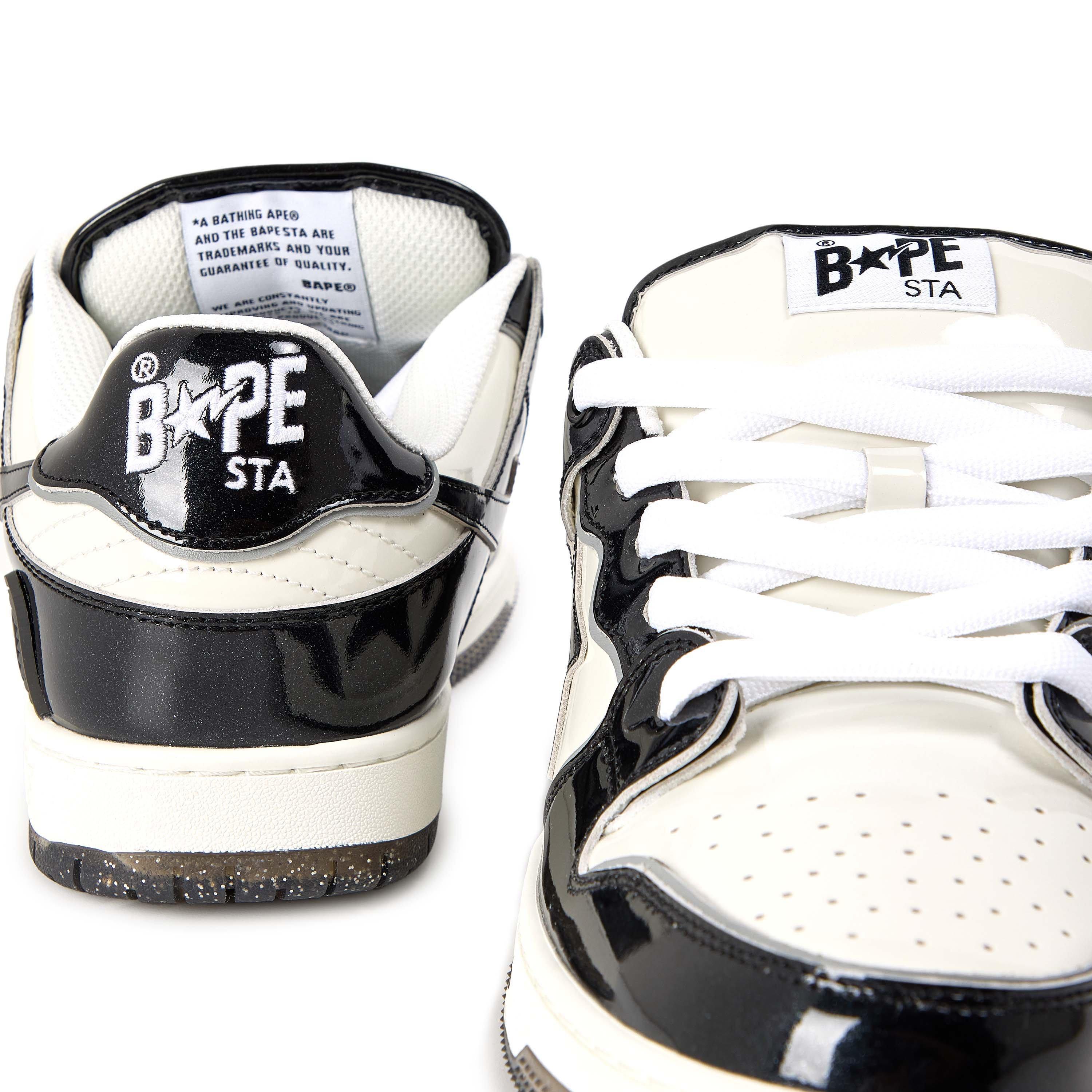 Black/White - A Bathing Ape - Men's Low-Top Trainers - 3