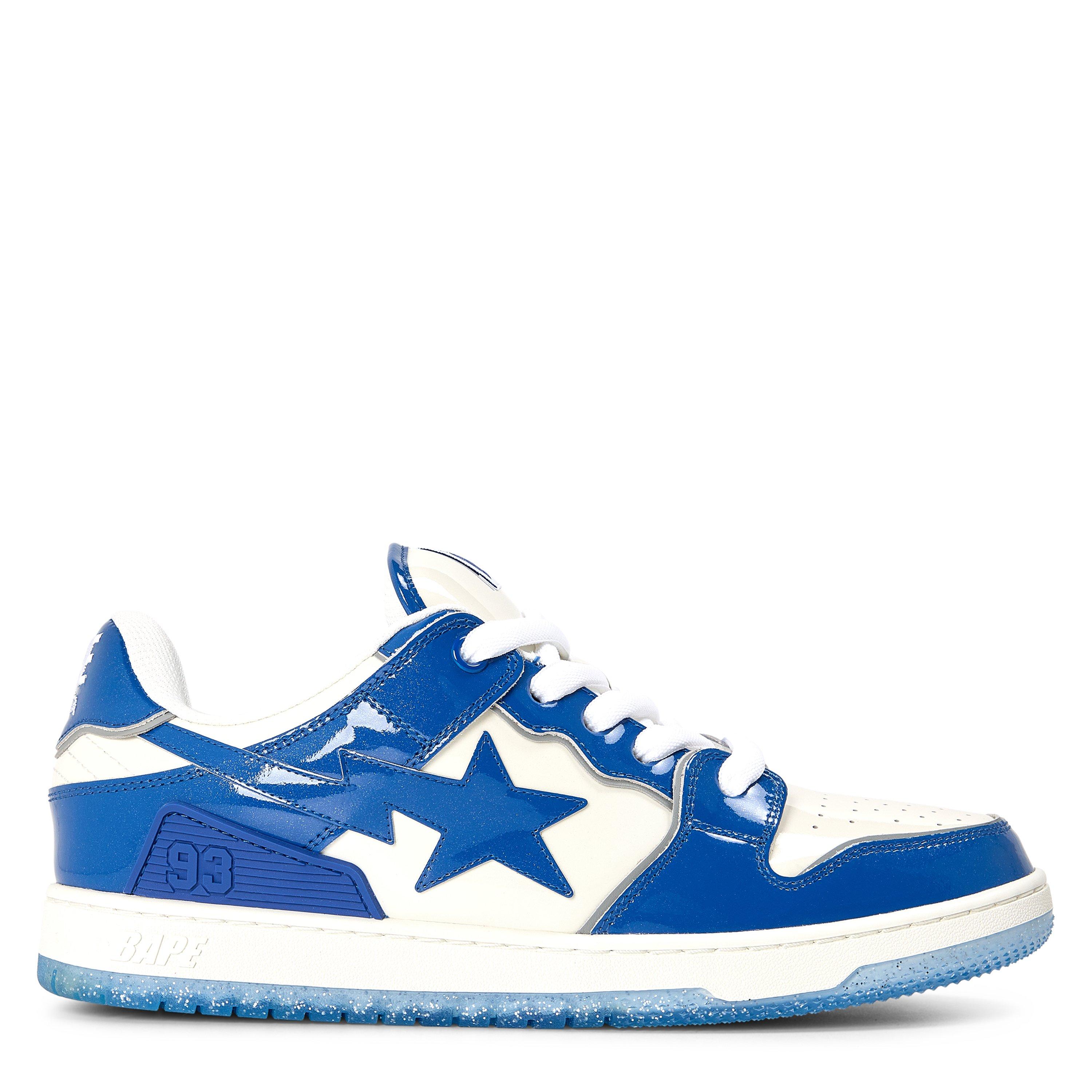A Bathing Ape Men's Low-Top Trainers - Blue/White - Size 11 (46)