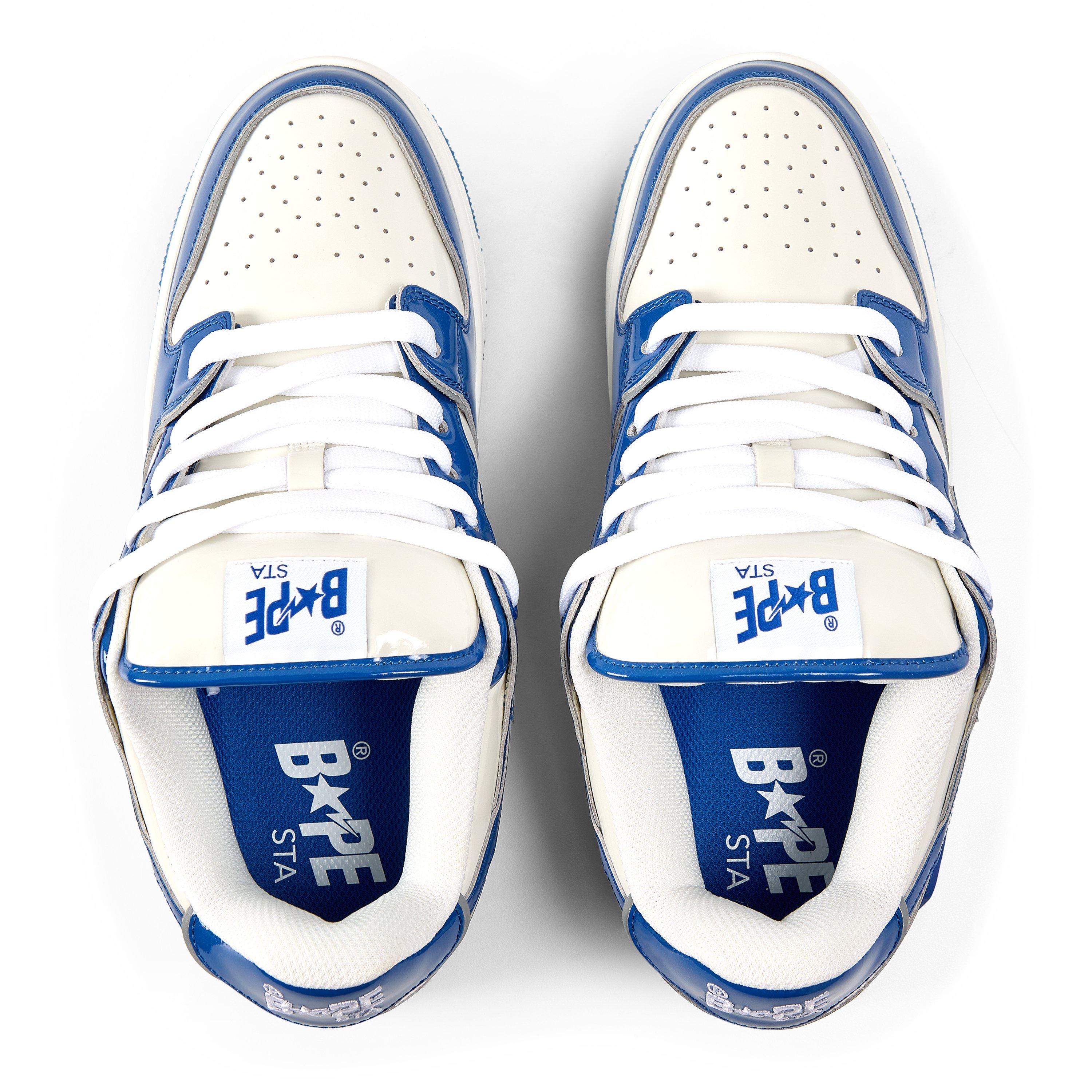 Blue/White - A Bathing Ape - Men's Low-Top Trainers - 5